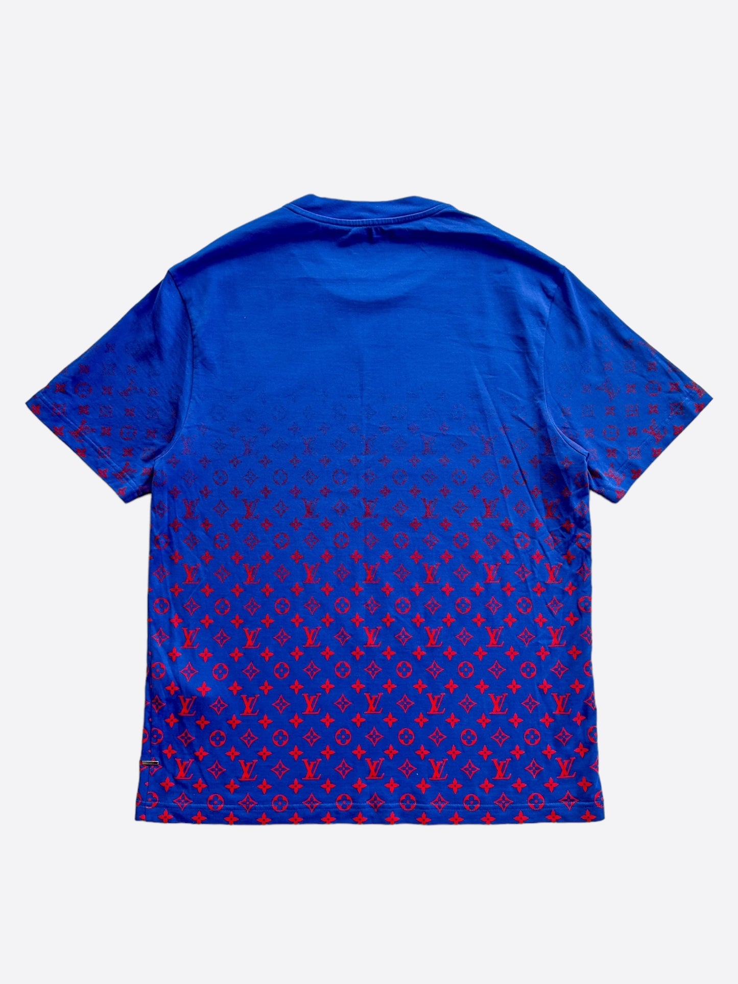 Louis Vuitton Blue & Red Monogram Gradient T-Shirt