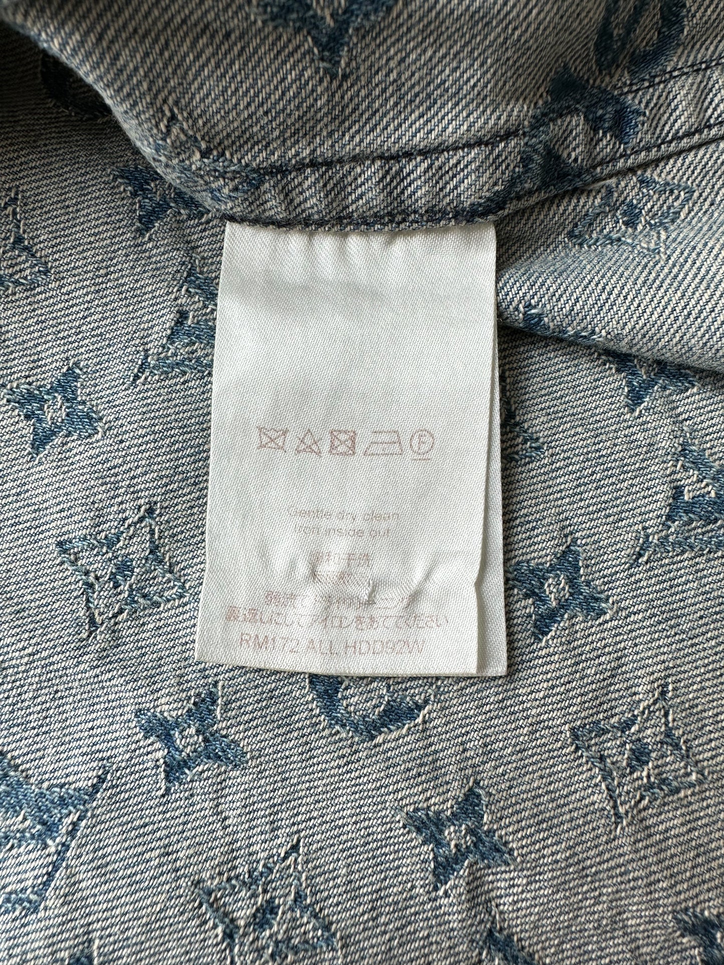 Louis Vuitton Supreme Blue Monogram Baseball Jersey
