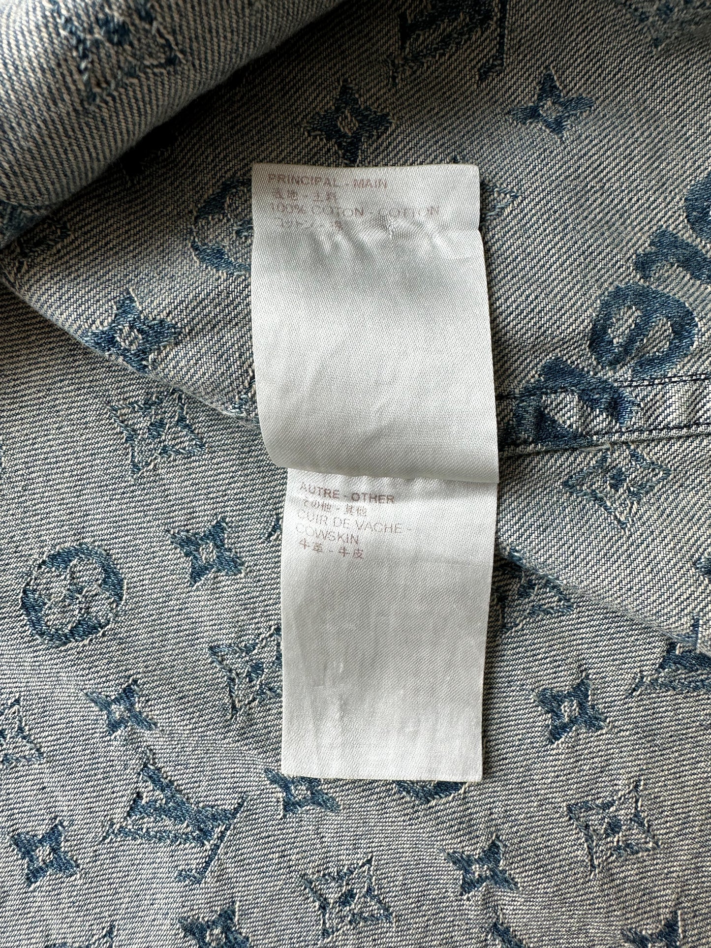 Louis Vuitton Supreme Blue Monogram Baseball Jersey