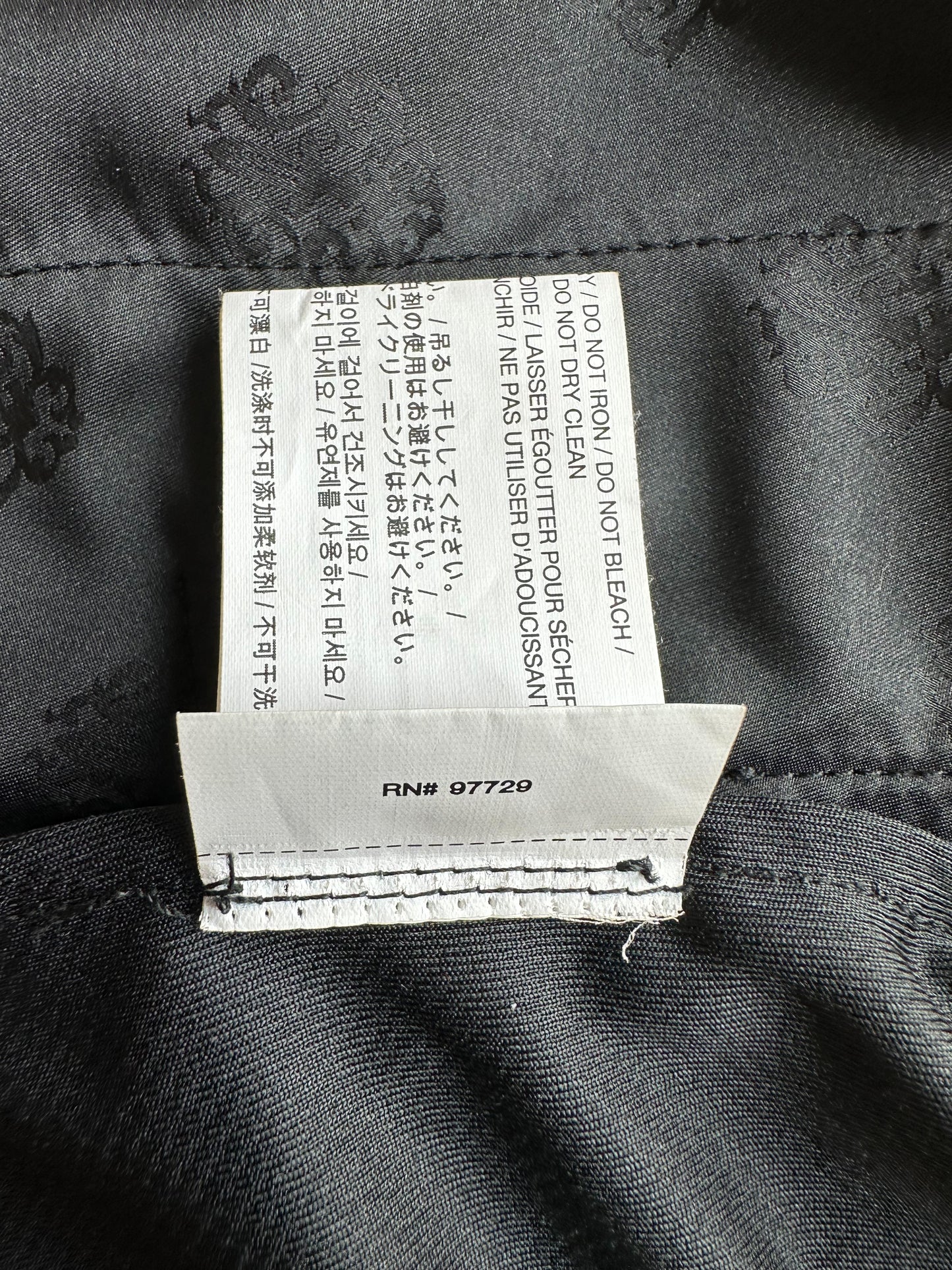 Chrome Hearts Black Horseshoe Logo Track Jacket