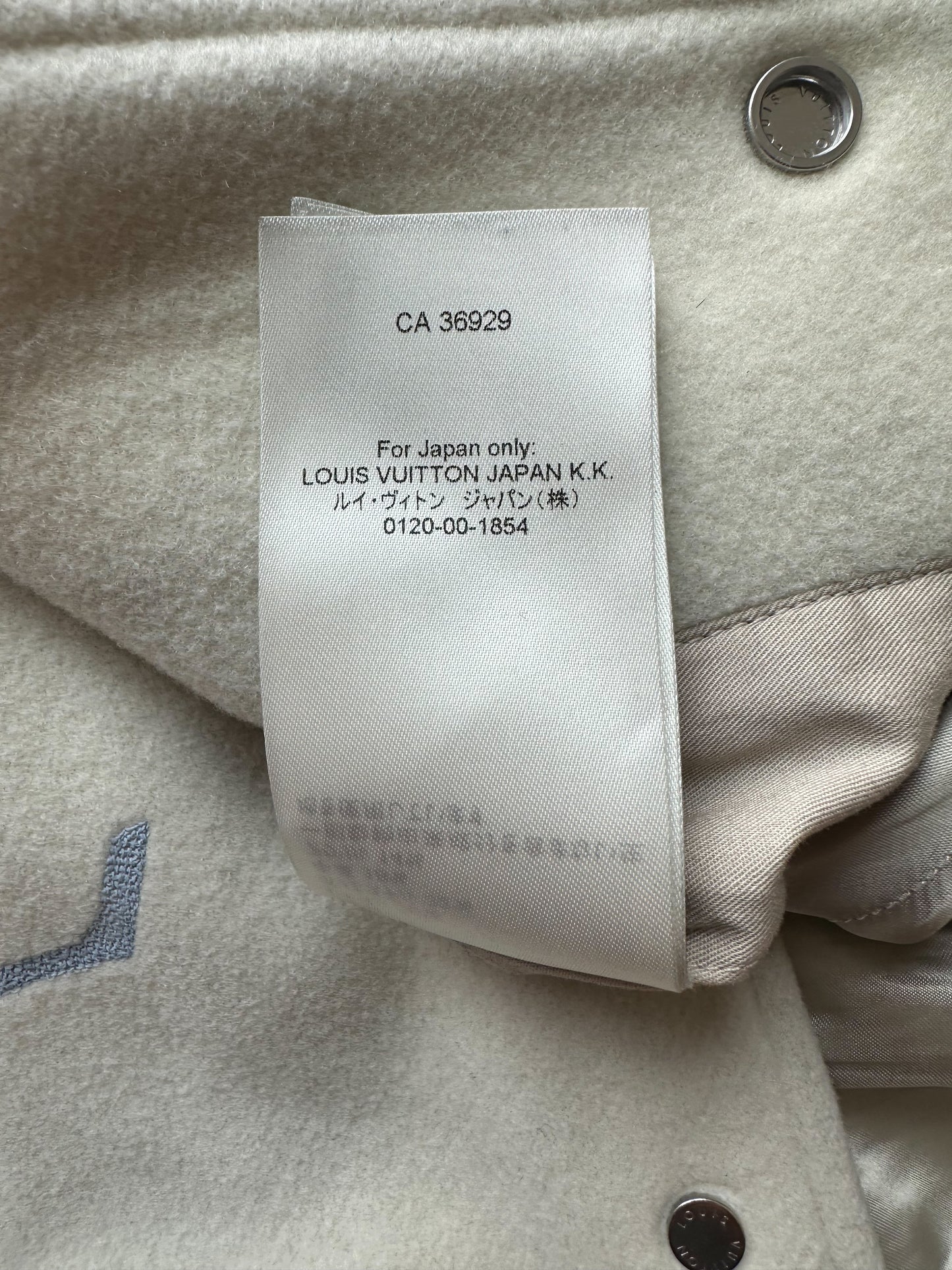 Louis Vuitton White & Blue Bunny Varsity Jacket