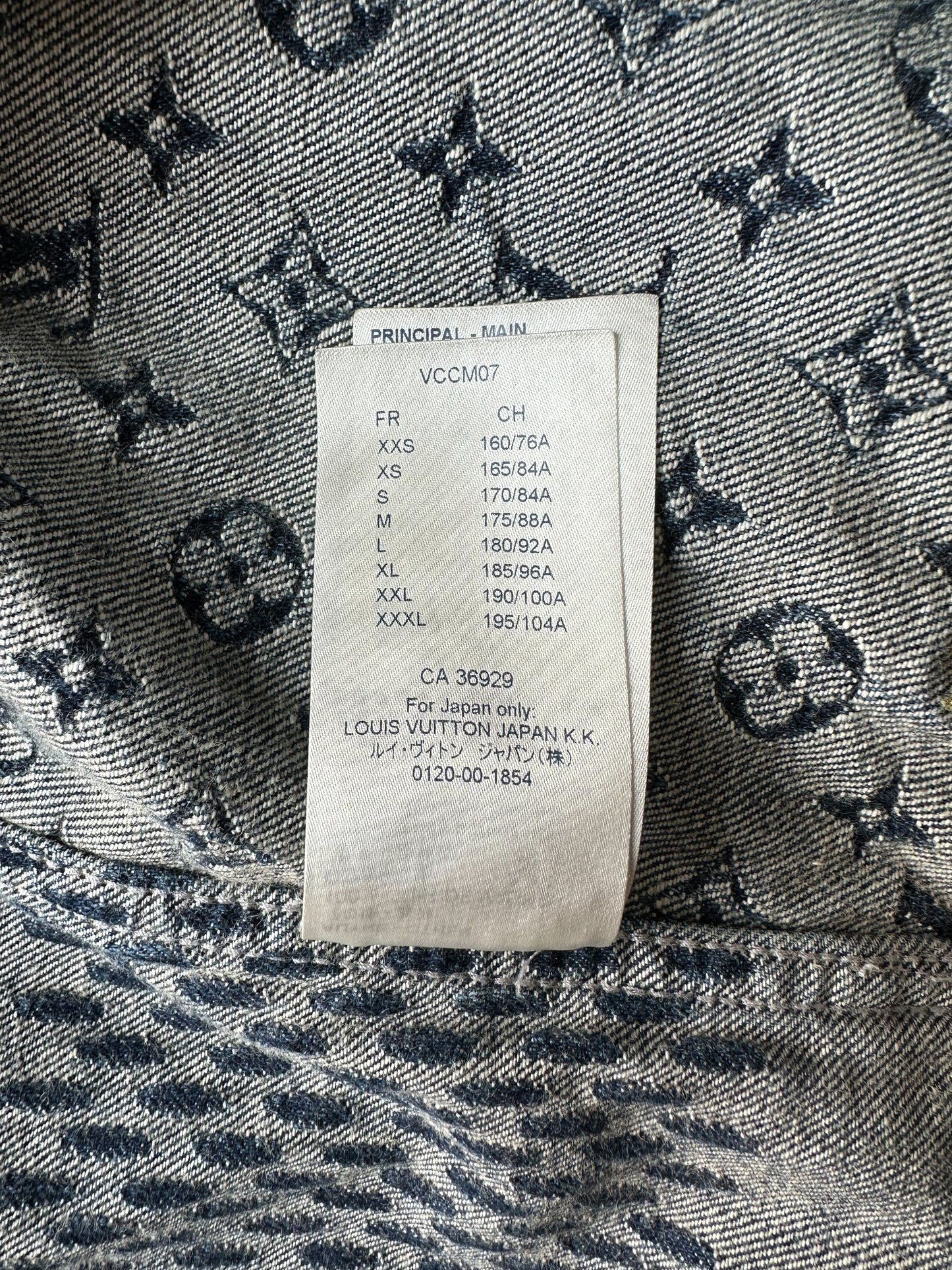 Louis Vuitton Nigo Blue Monogram Denim Jacket