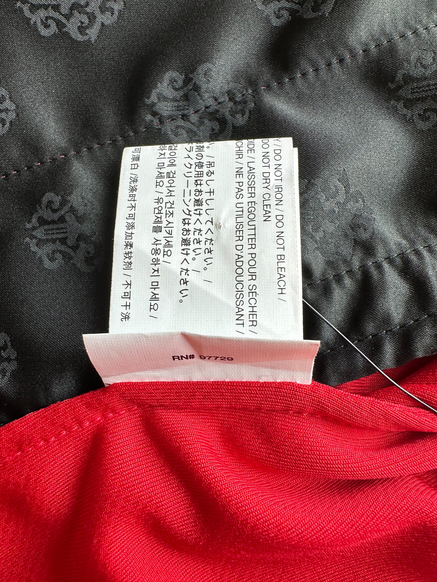 Chrome Hearts Red Horseshoe Logo Track Jacket