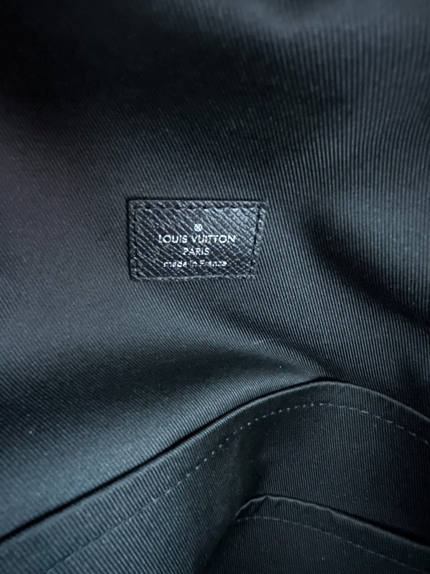 Louis Vuitton Black Leather Monogram Discovery Backpack