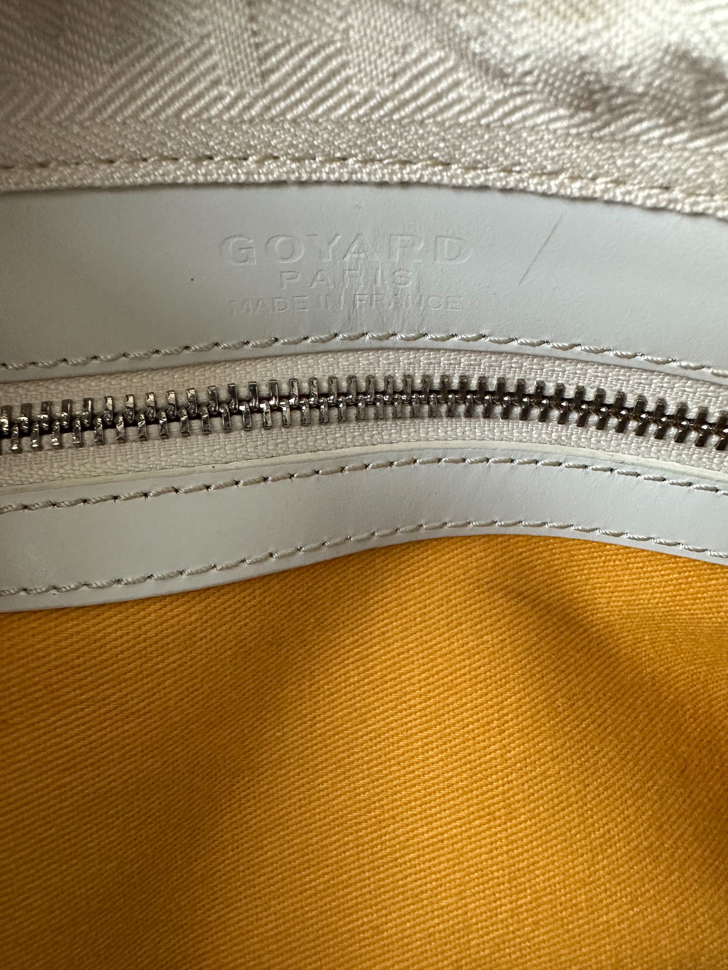 Goyard White Croisiere 45