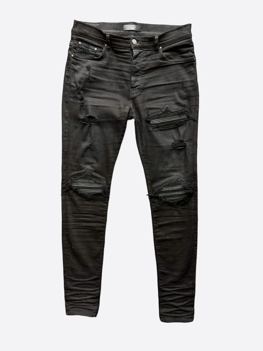 Amiri Black Distressed MX1 Jeans