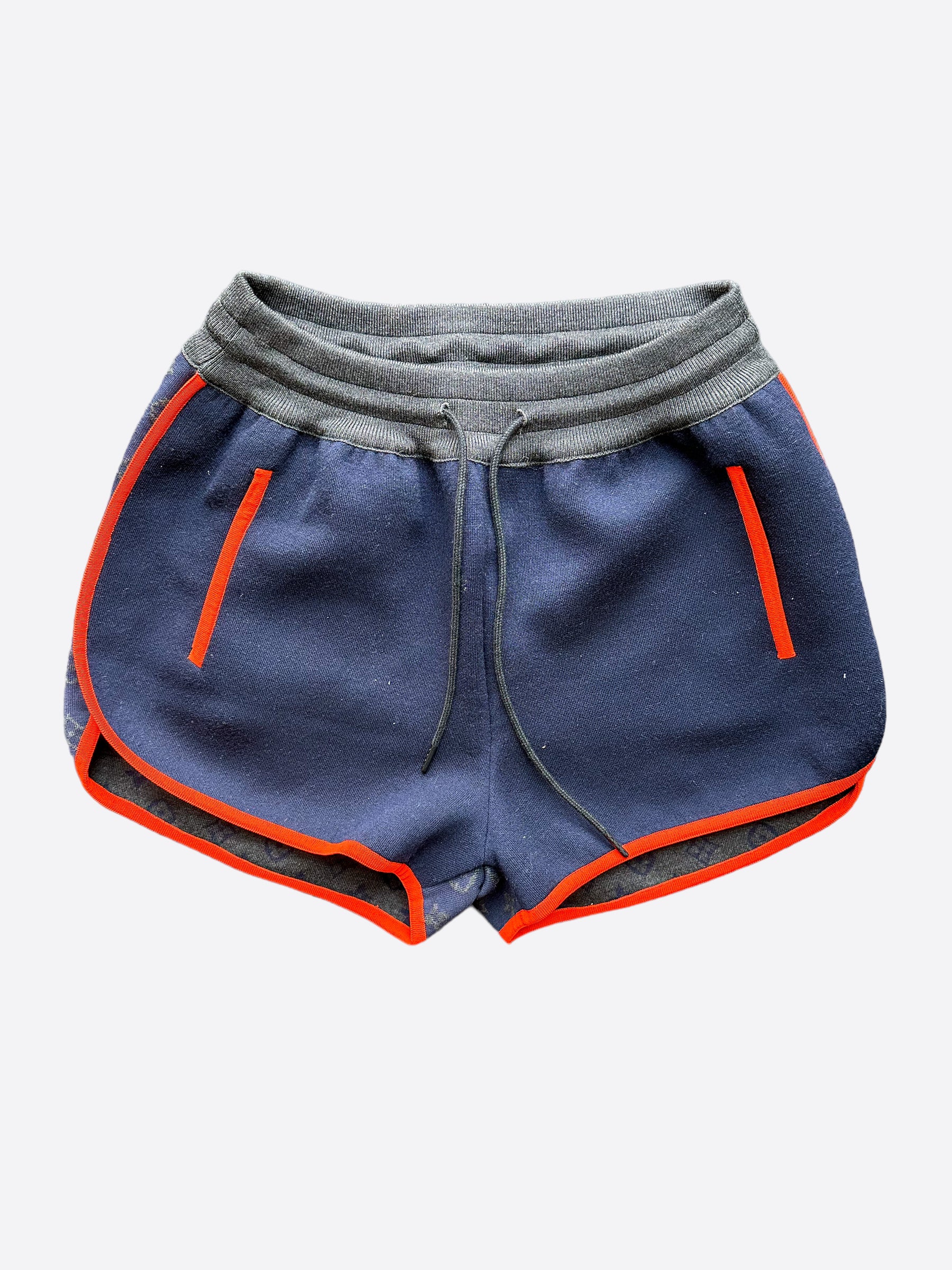 Louis Vuitton Navy & Orange Monogram Women's Jogging Shorts – Savonches