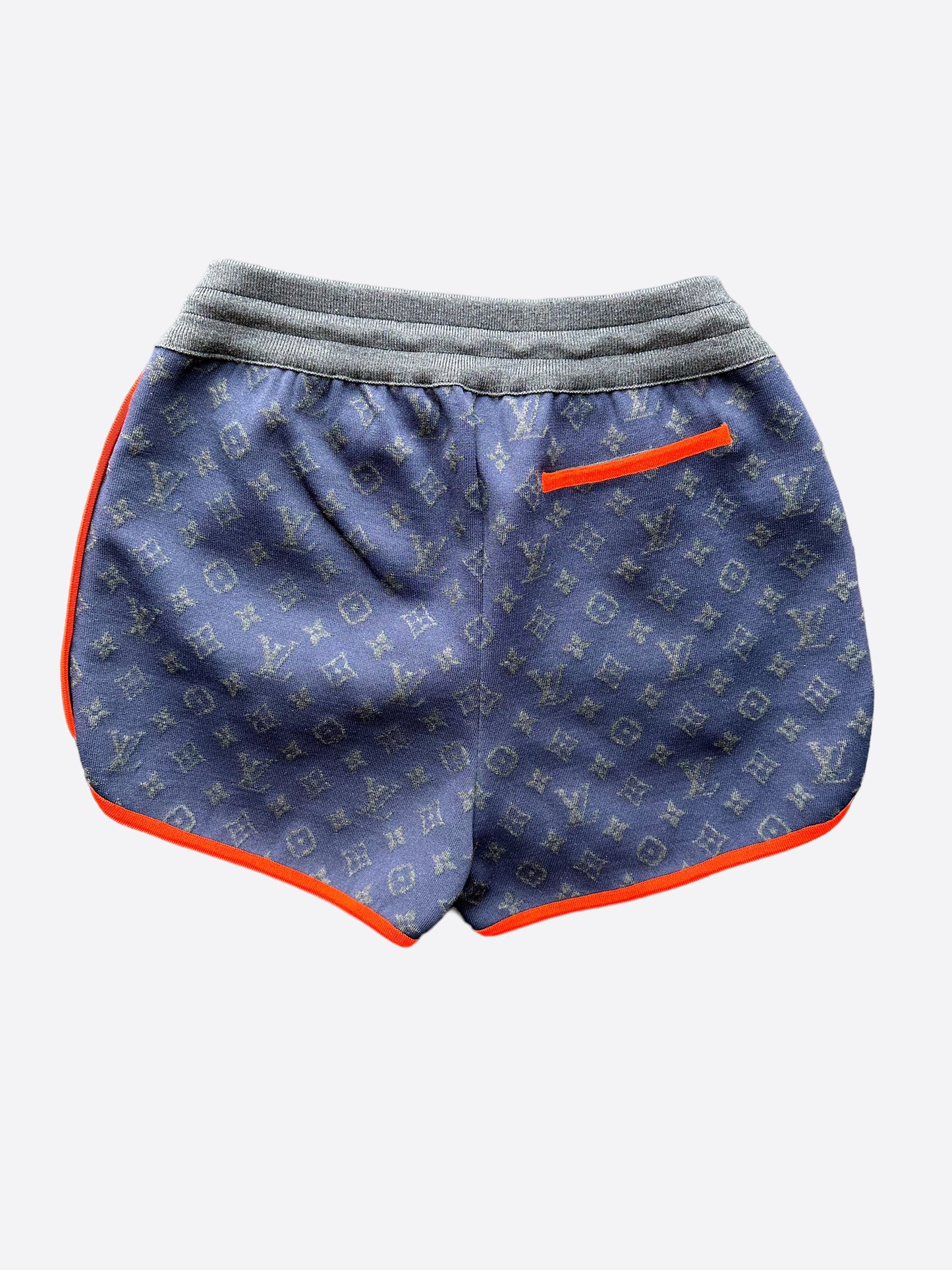 Louis Vuitton Navy & Orange Monogram Women's Jogging Shorts