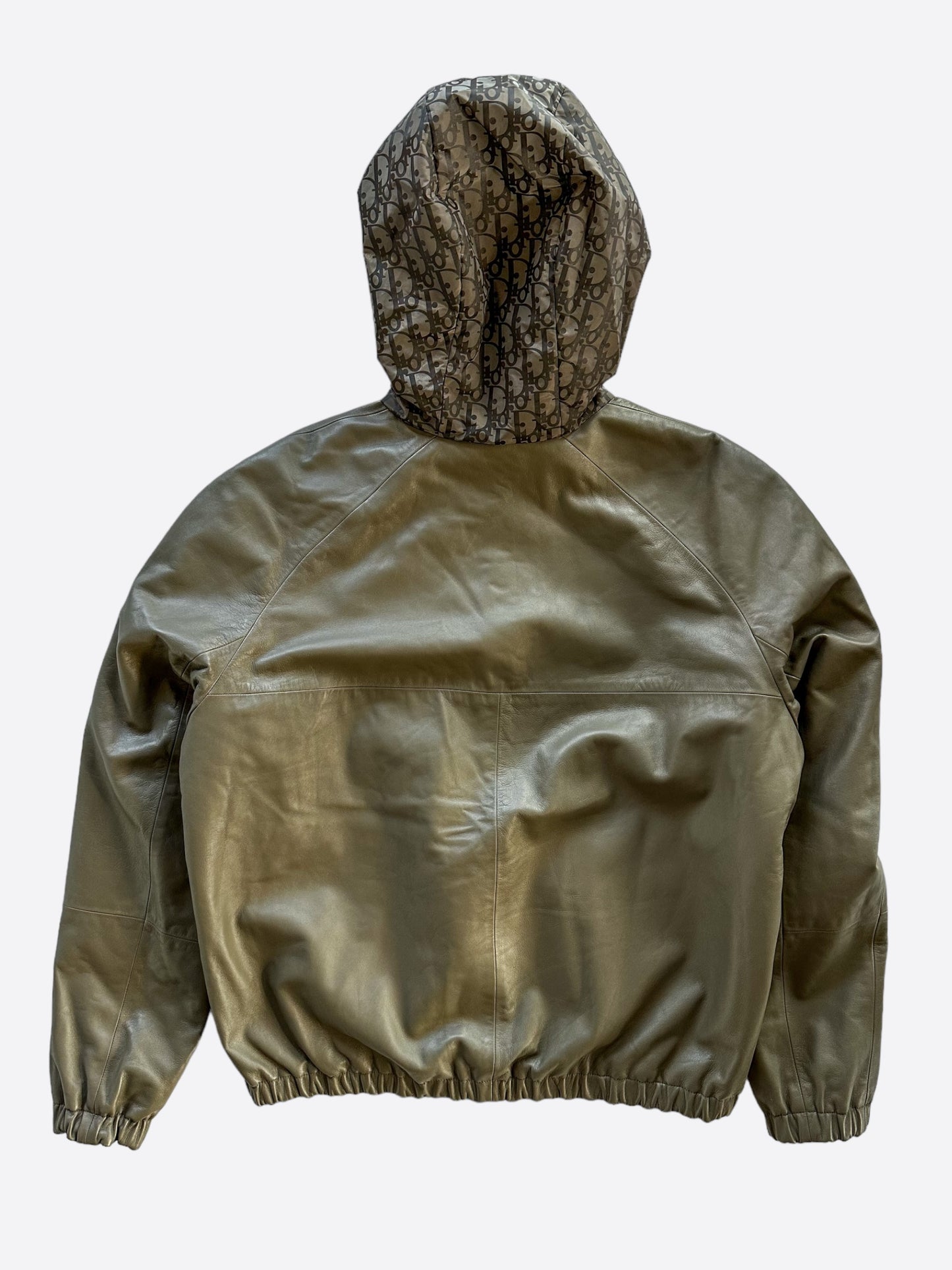 Dior Olive Oblique Reversible Leather Jacket