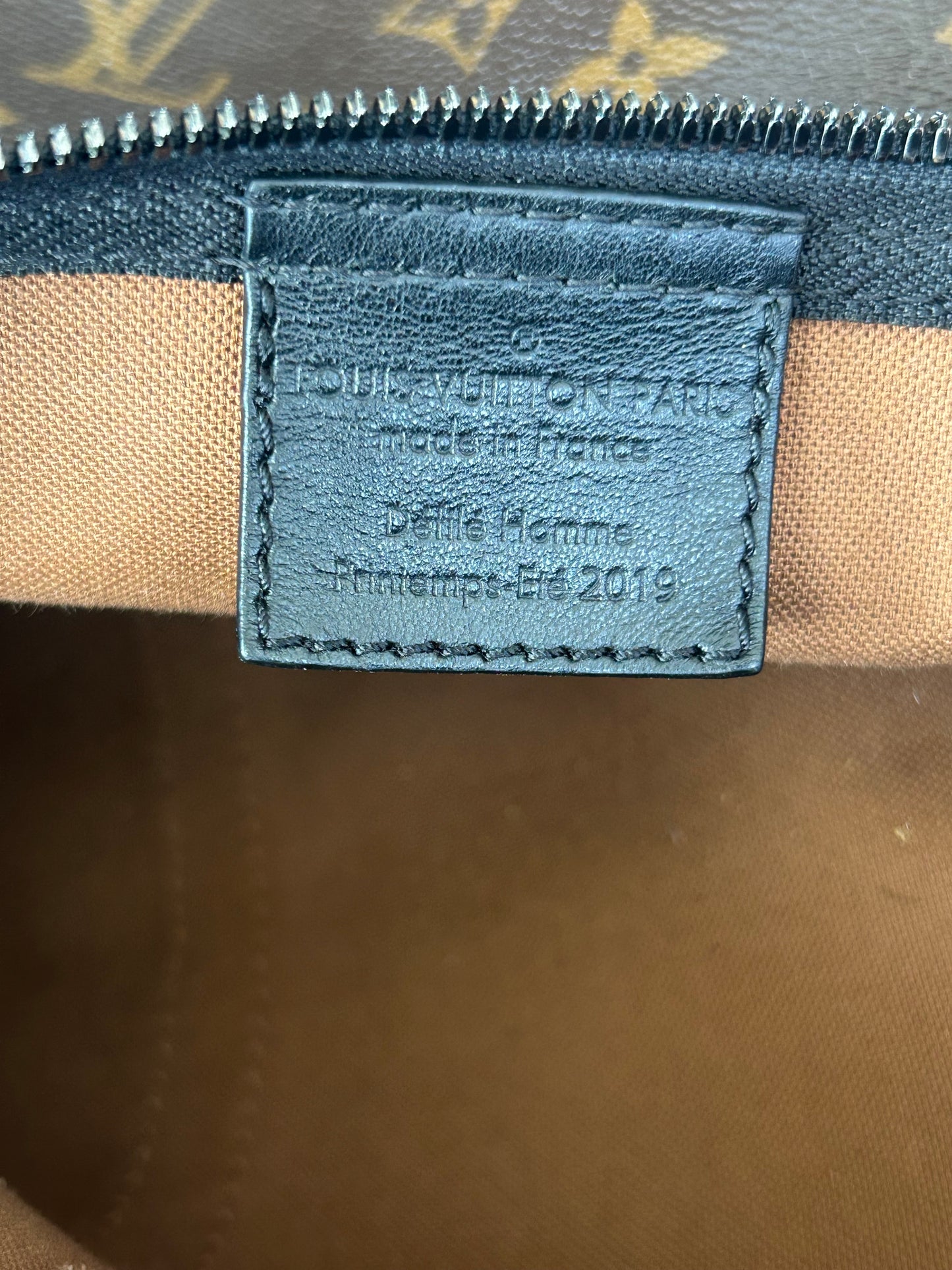 Louis Vuitton Brown Monogram & Orange Papillon Pouch