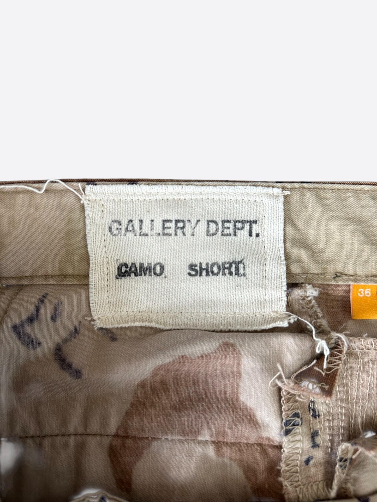 Gallery Dept Desert Camouflage G Patch Cargo Shorts