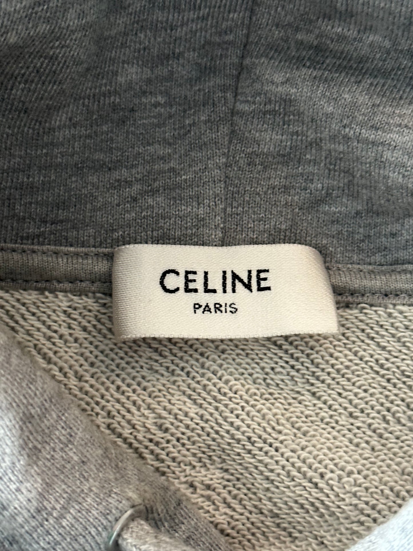 Celine Grey & Black Logo Hoodie