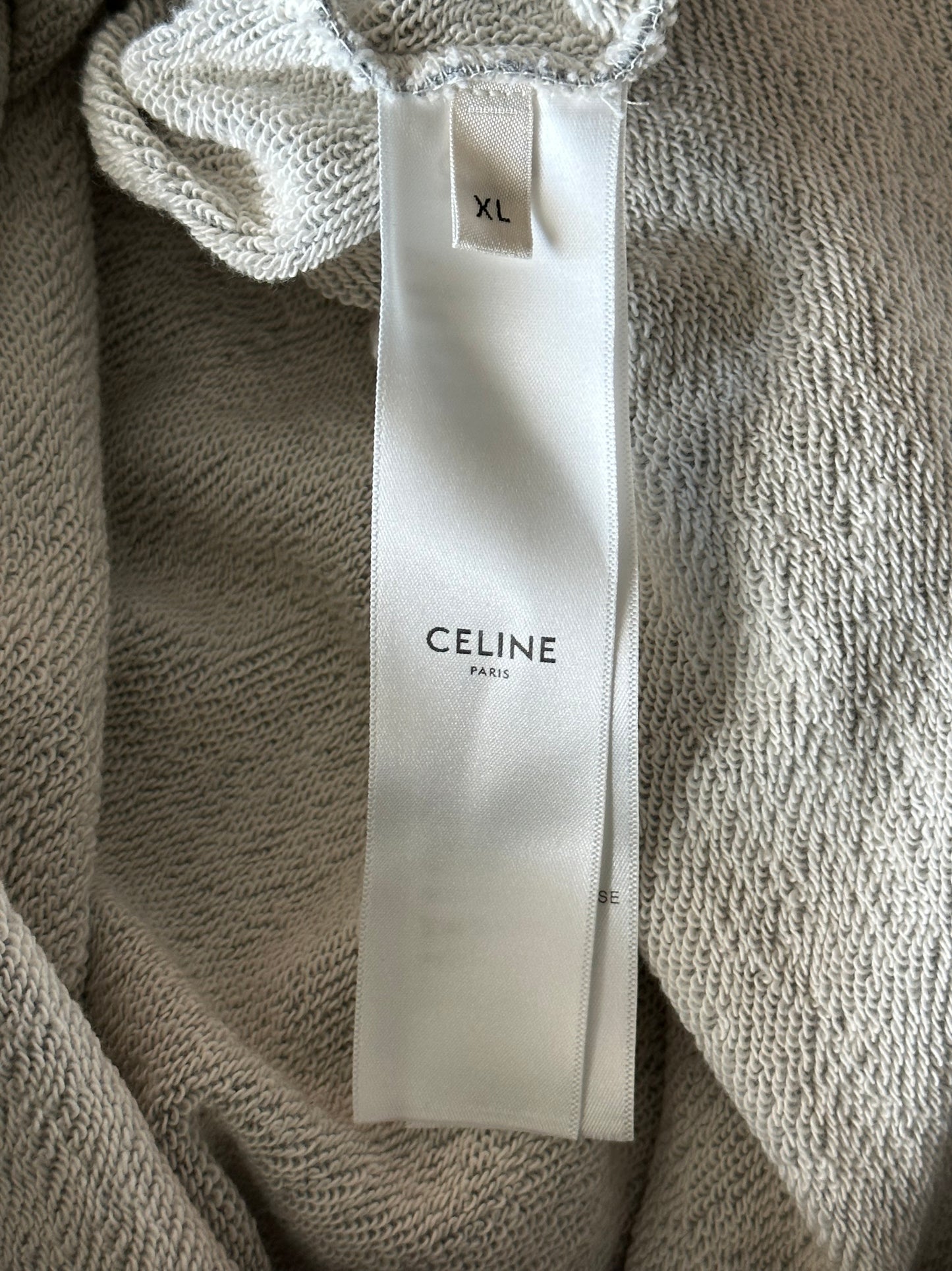 Celine Grey & Black Logo Hoodie