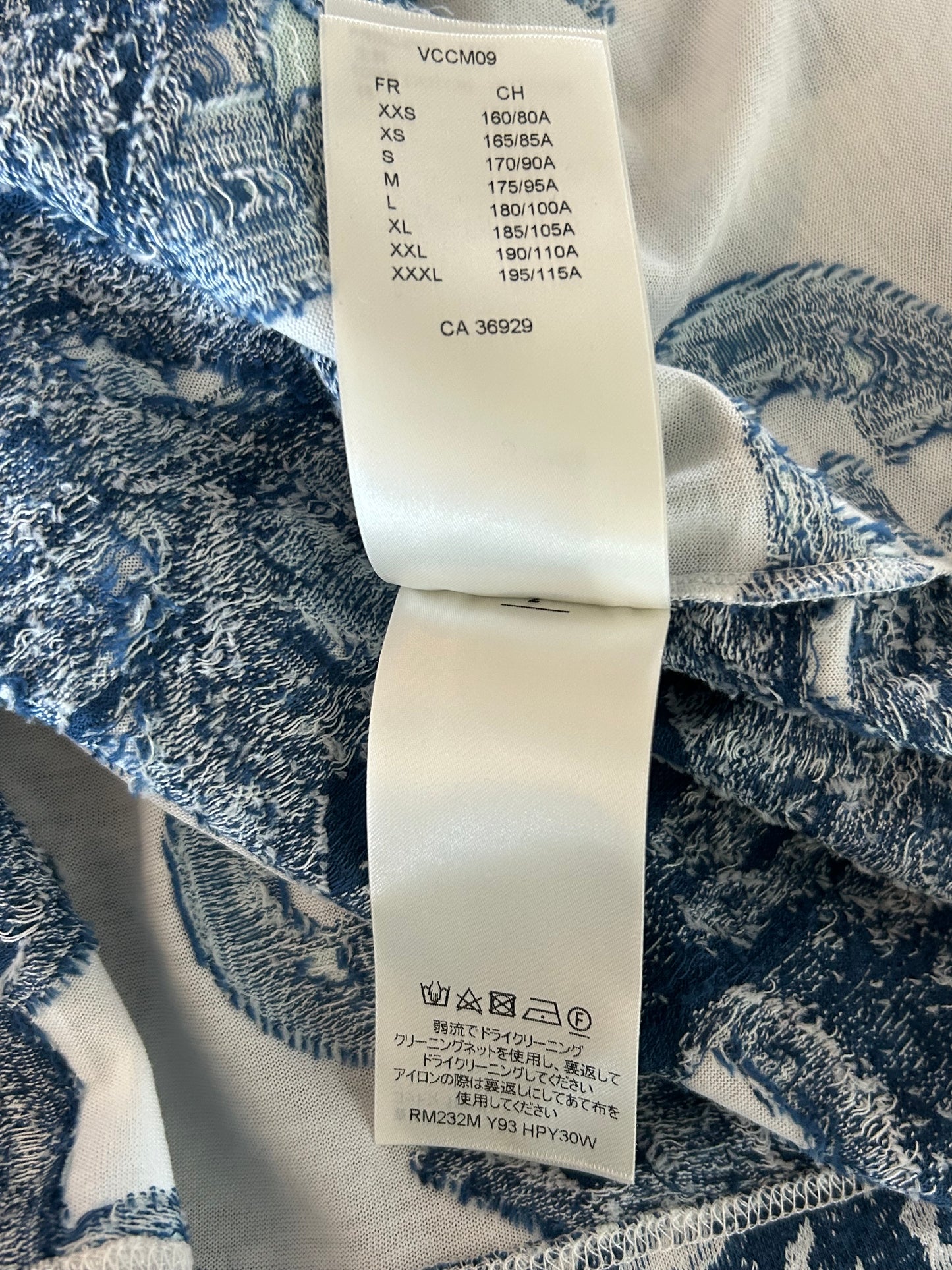 Louis Vuitton Blue & White Aquagarden Monogram T-Shirt