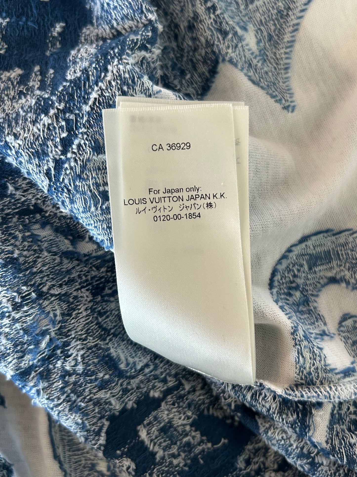 Louis Vuitton Blue & White Aquagarden Monogram T-Shirt