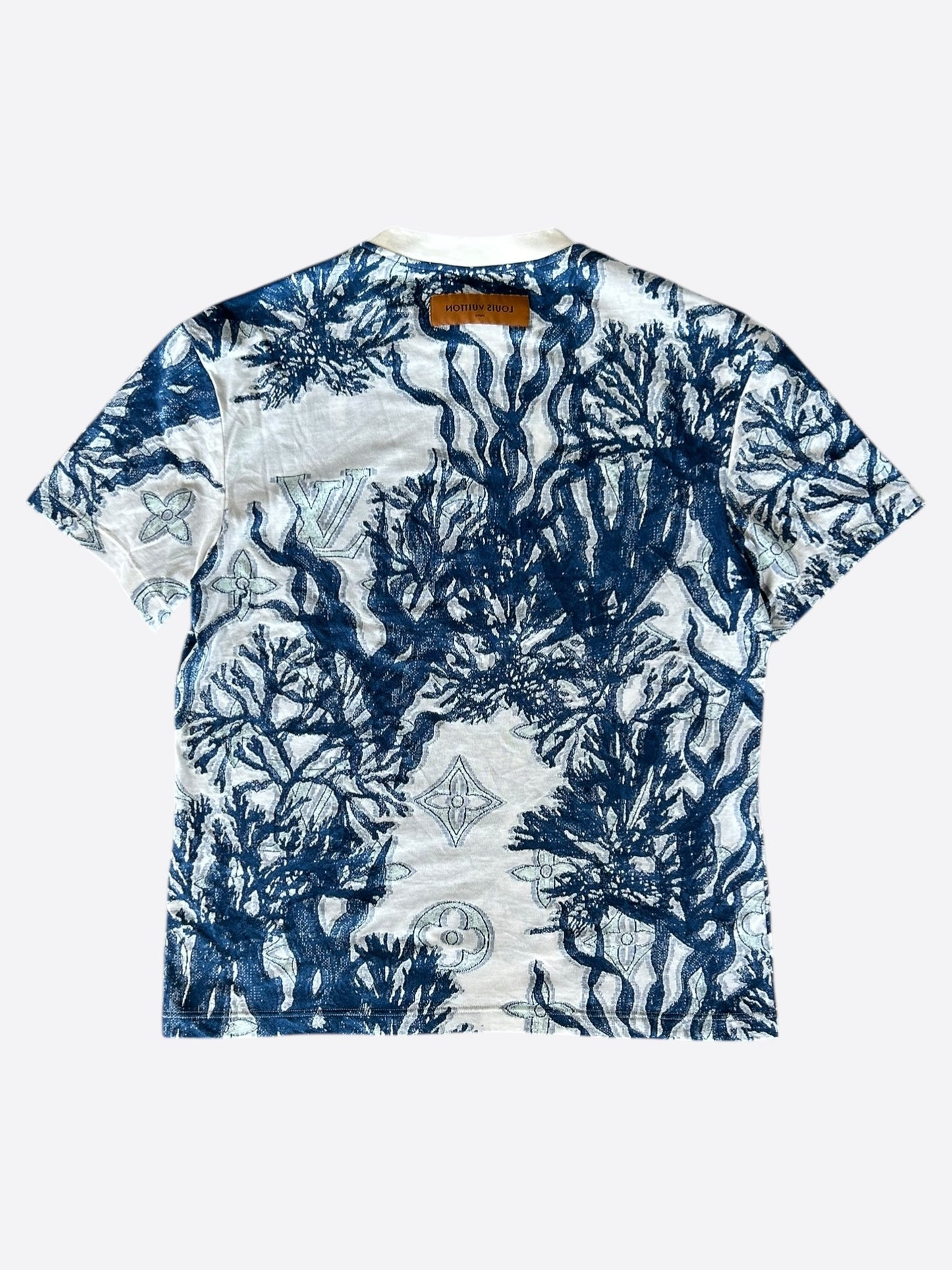 Louis Vuitton Blue & White Aquagarden Monogram T-Shirt