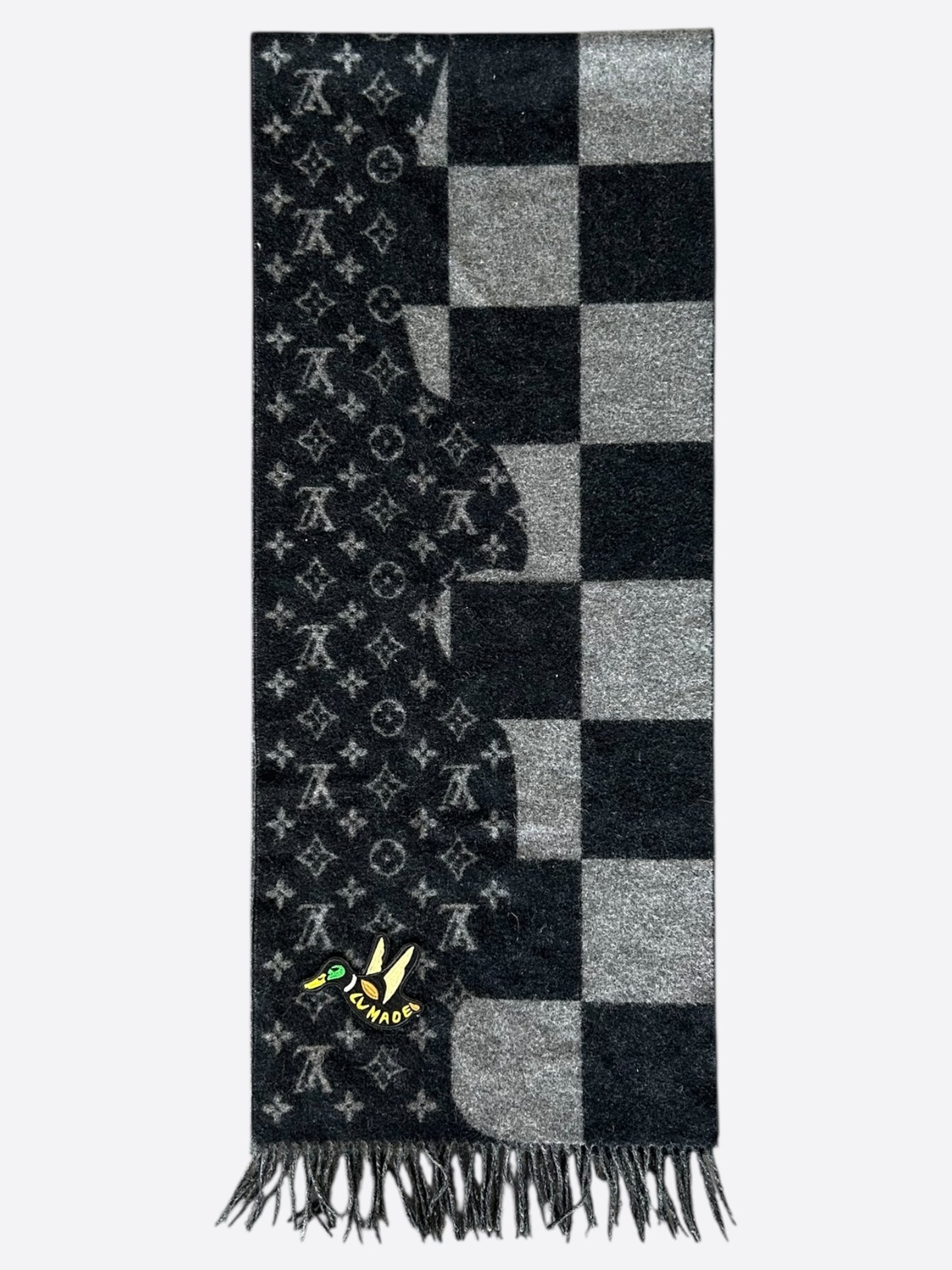 Louis Vuitton Nigo Grey Giant Damier Monogram Scarf