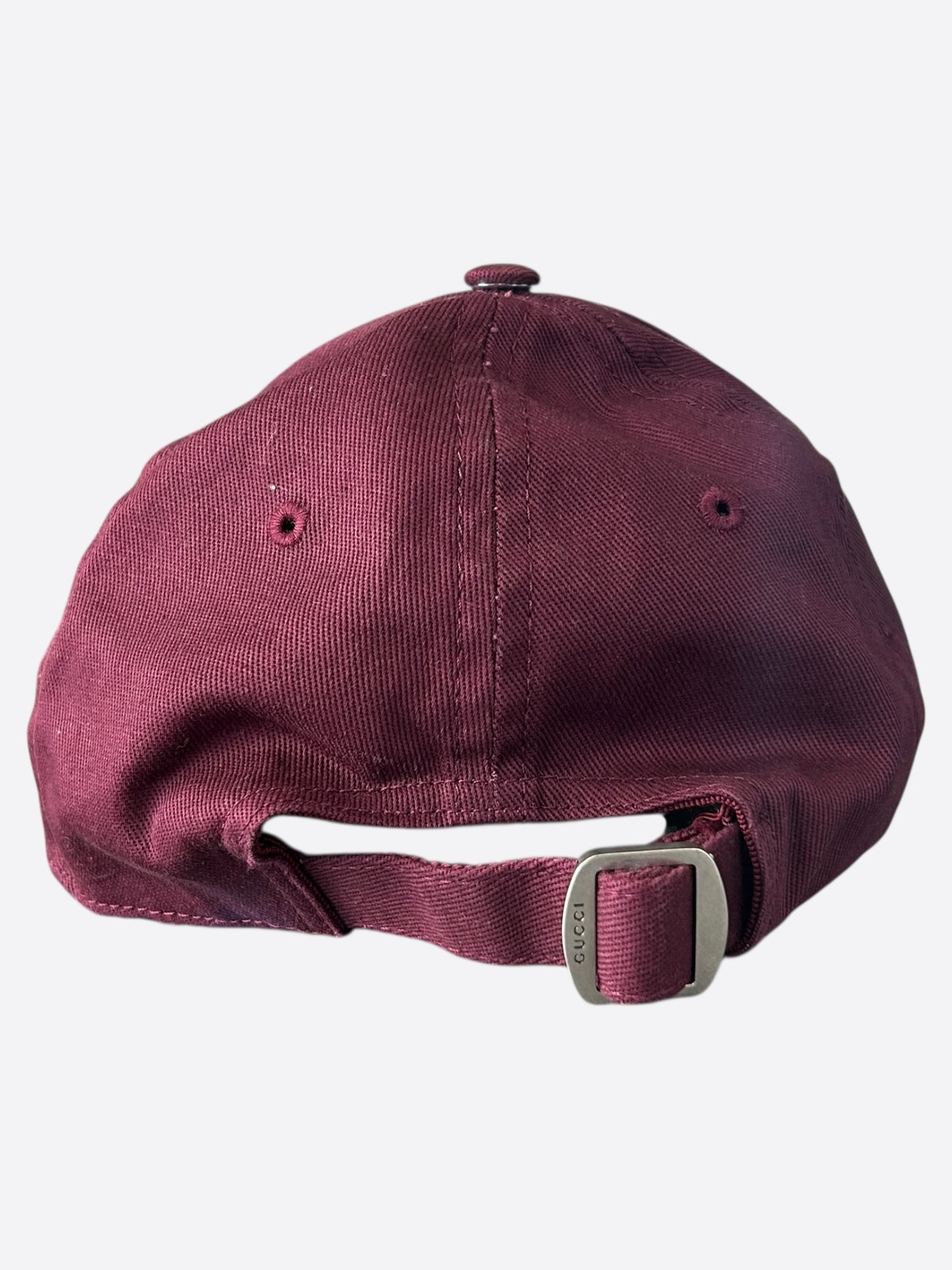 Gucci MLB Burgundy & White NY Yankees Hat