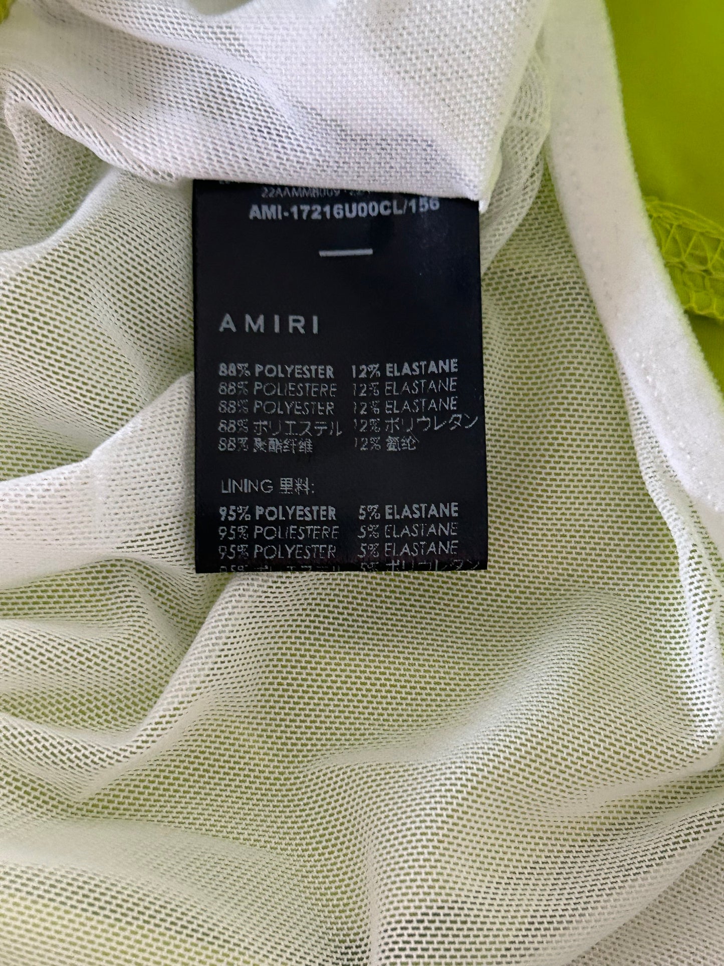 Amiri Yellow & Black MA Bar Logo Swimshorts