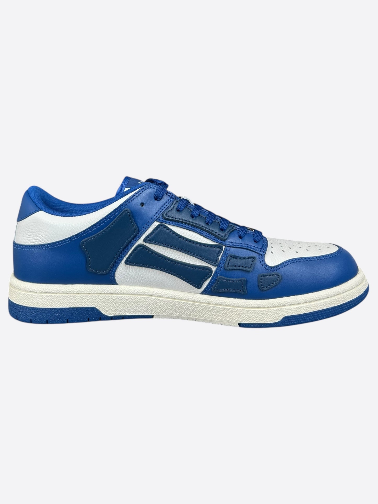 Amiri Blue & White Skeleton Low Top Sneakers