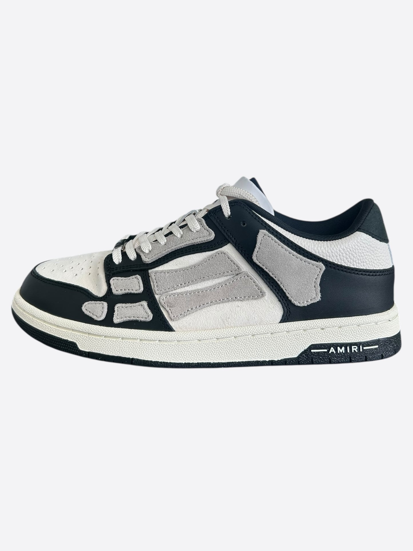 Amiri Black & White Skeleton Low Top Sneakers