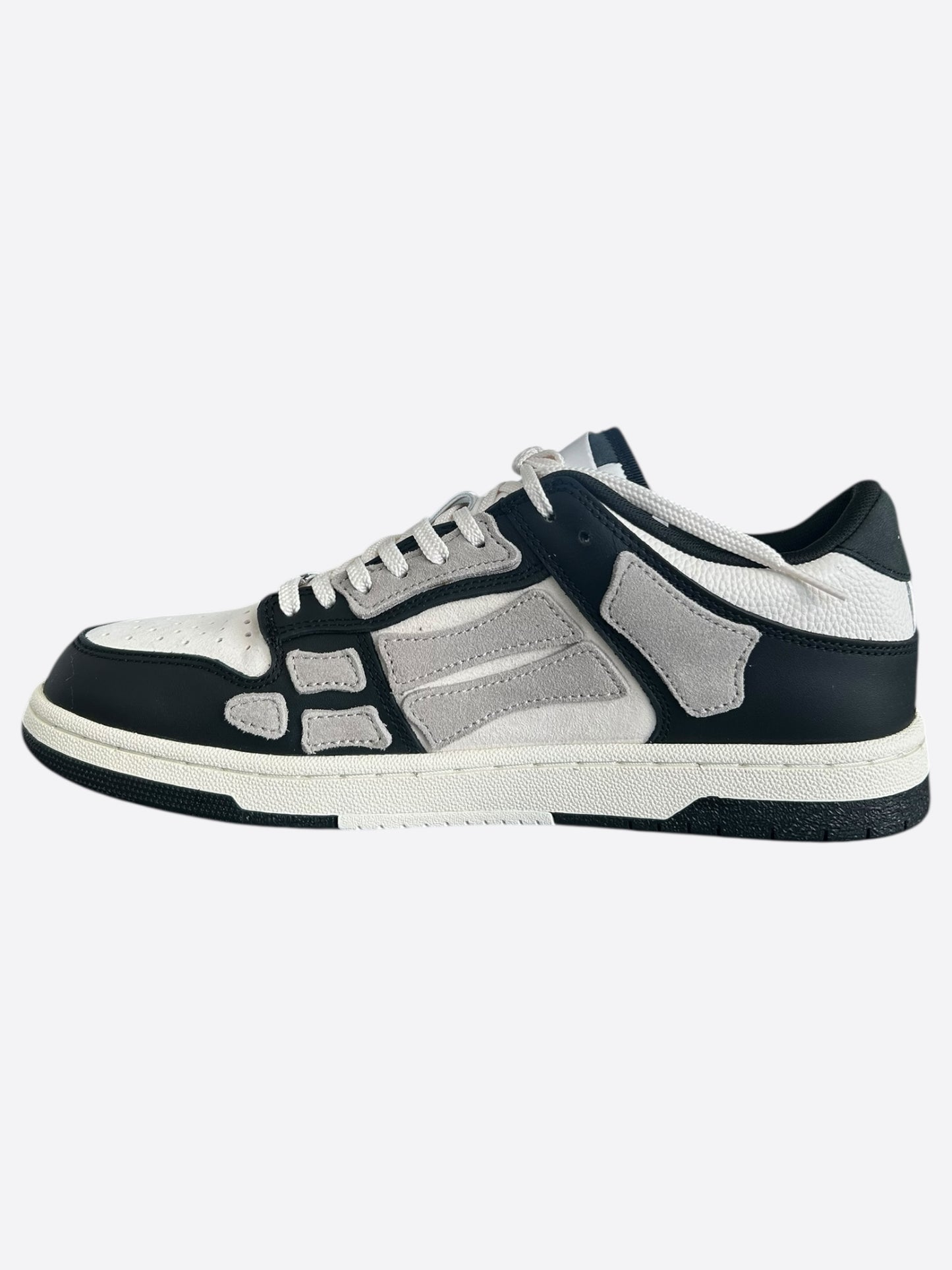 Amiri Black & White Skeleton Low Top Sneakers