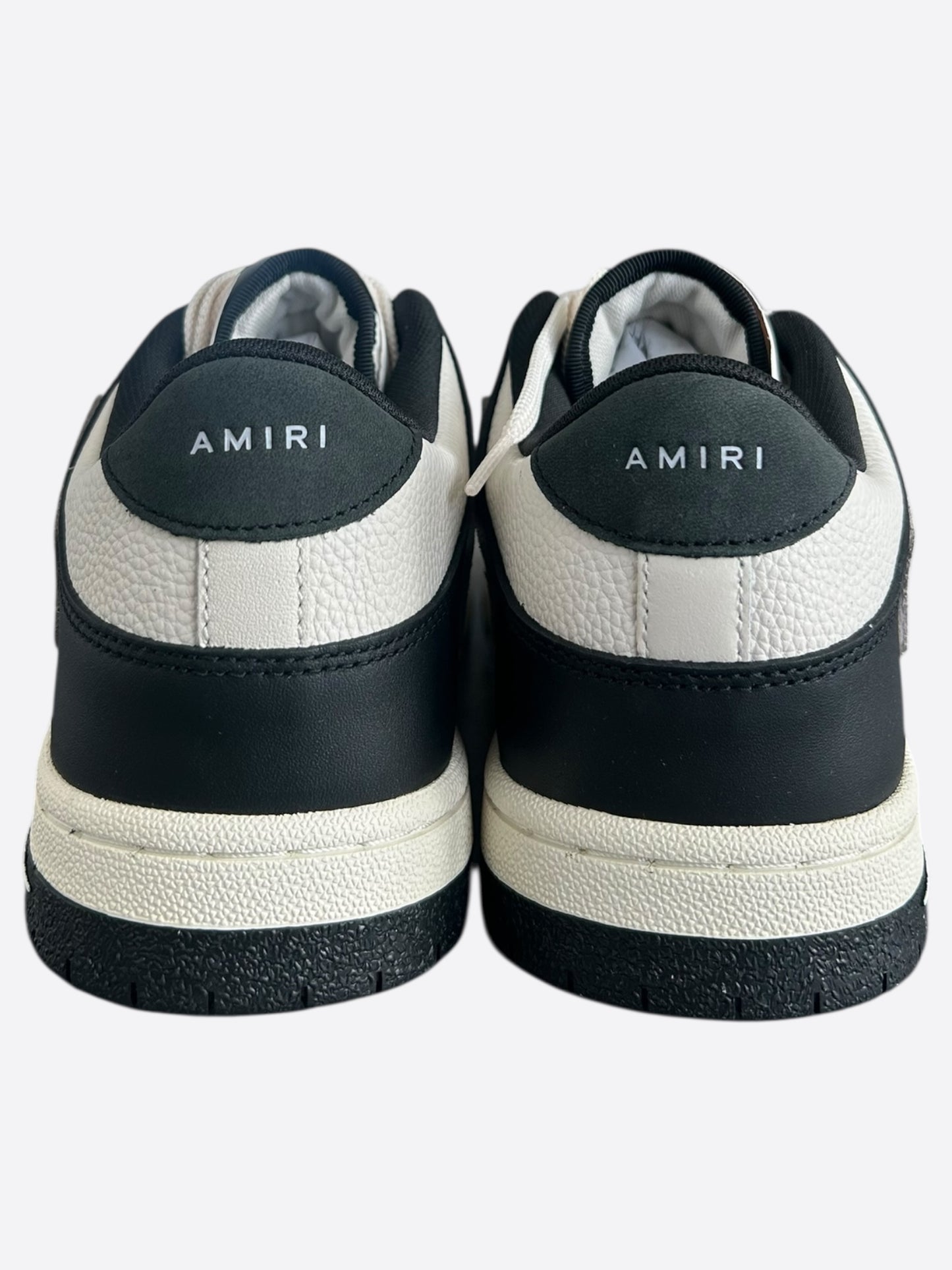 Amiri Black & White Skeleton Low Top Sneakers