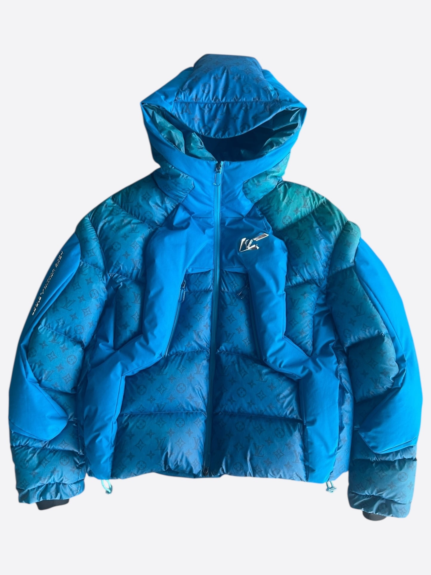 Louis Vuitton Blue 2054 Monogram Heat Reactive Puffer Jacket