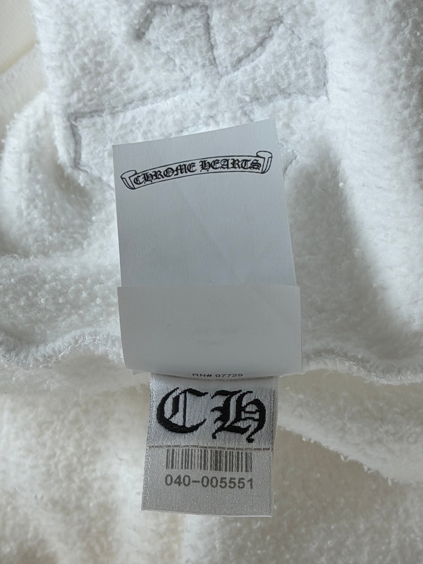 Chrome Hearts White Leopard Cross Patch Sweater