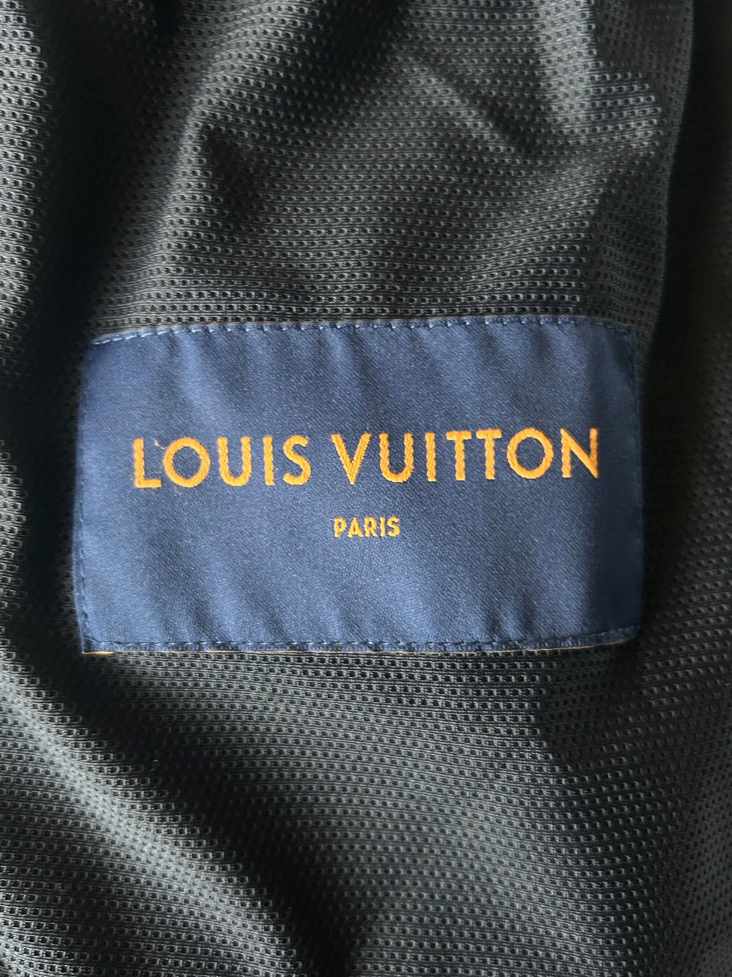 Louis Vuitton Black & Blue Frequency Embroidered Jacket