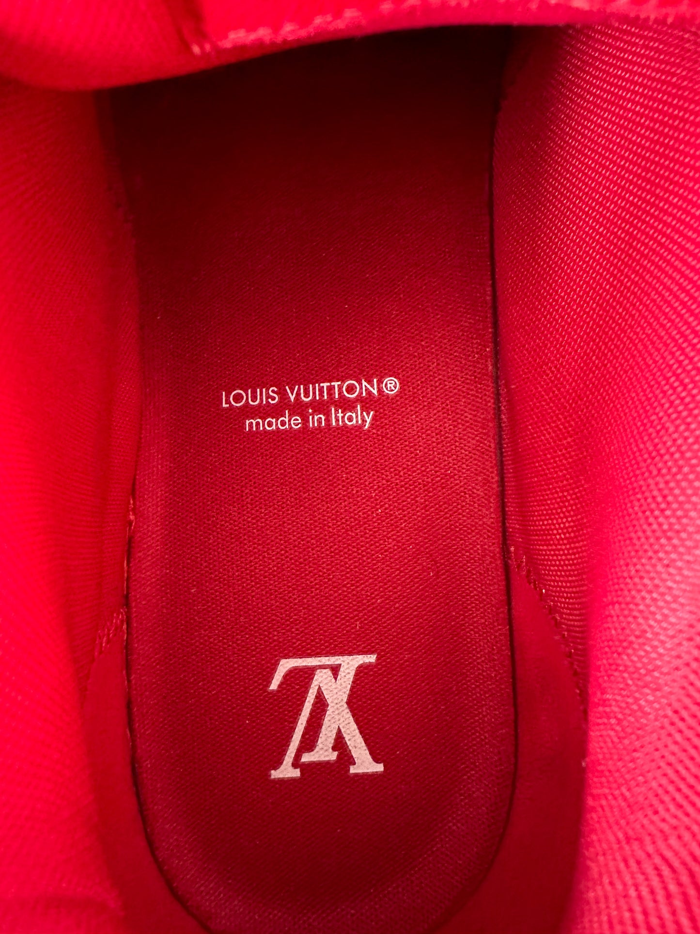 Louis Vuitton Red & White Skate Sneaker