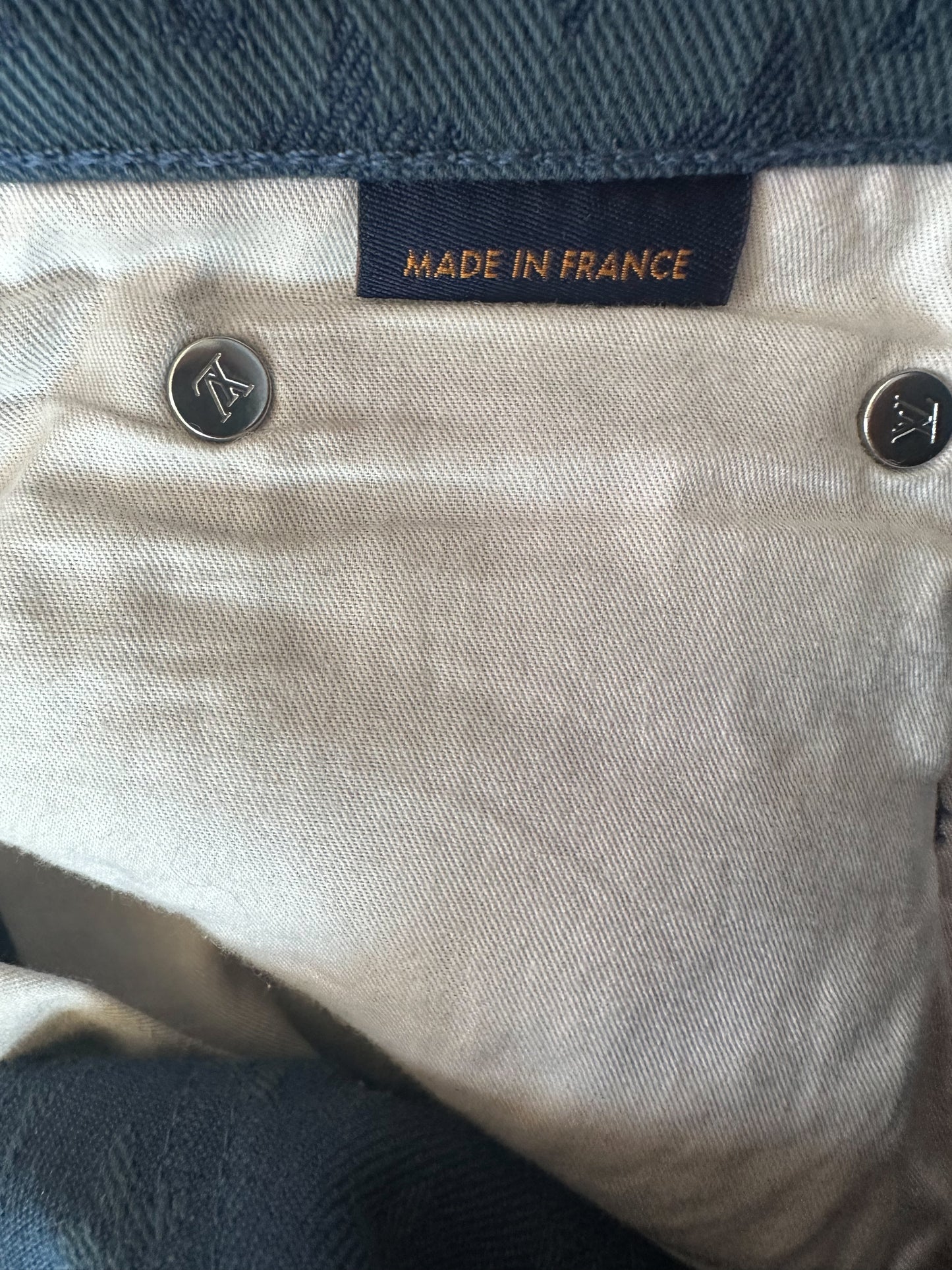 Louis Vuitton Blue Monogram Slim Jeans
