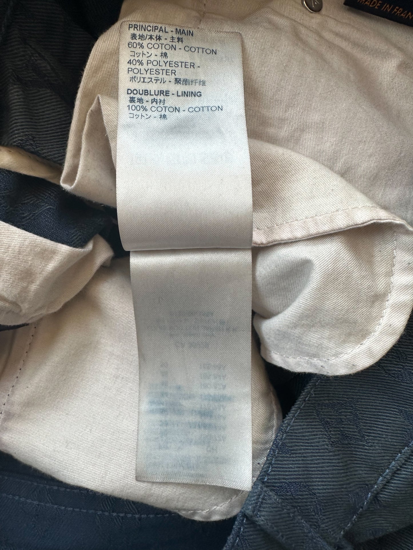 Louis Vuitton Blue Monogram Slim Jeans