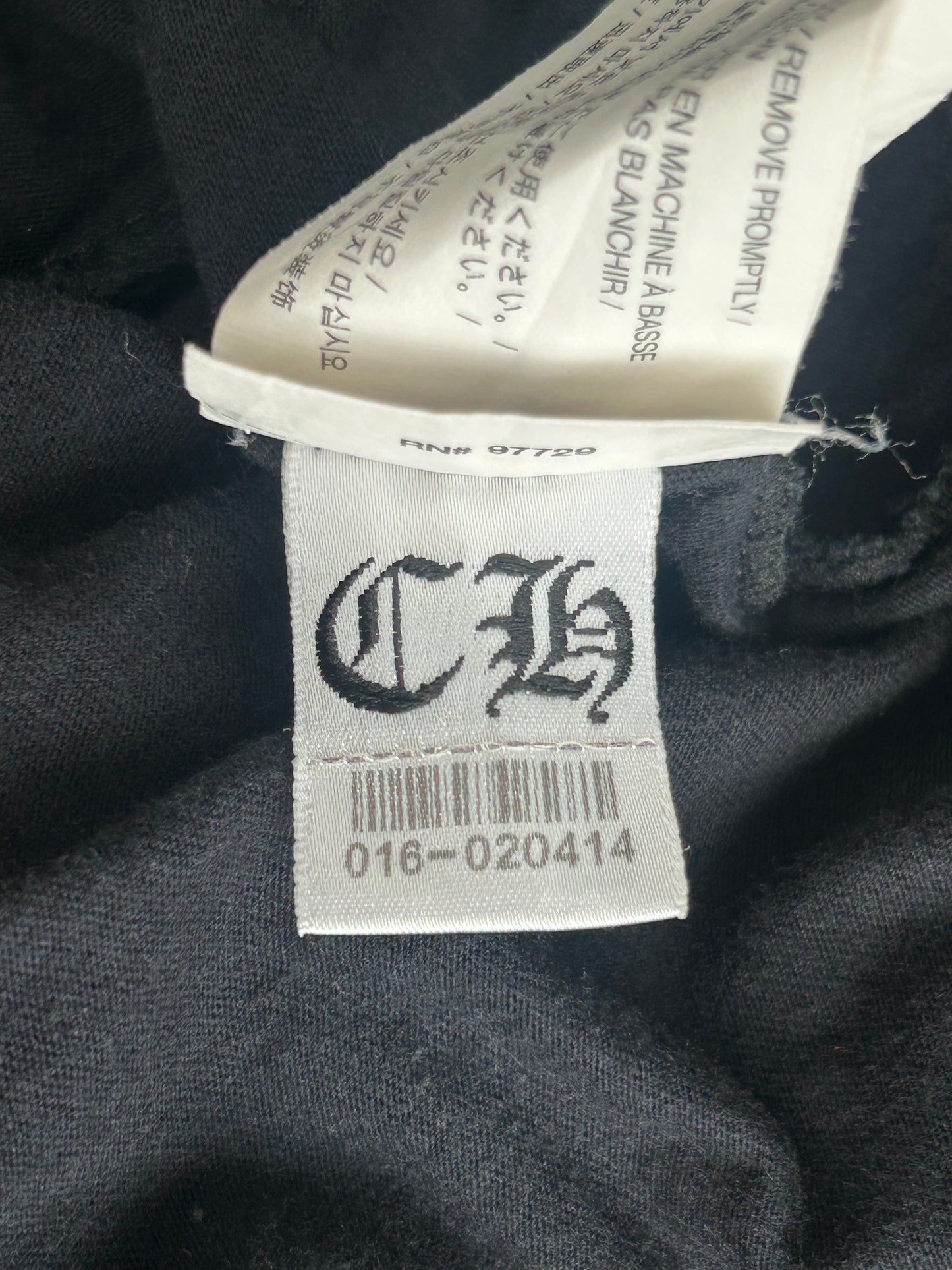 Chrome Hearts Black & White Cross Logo T-Shirt