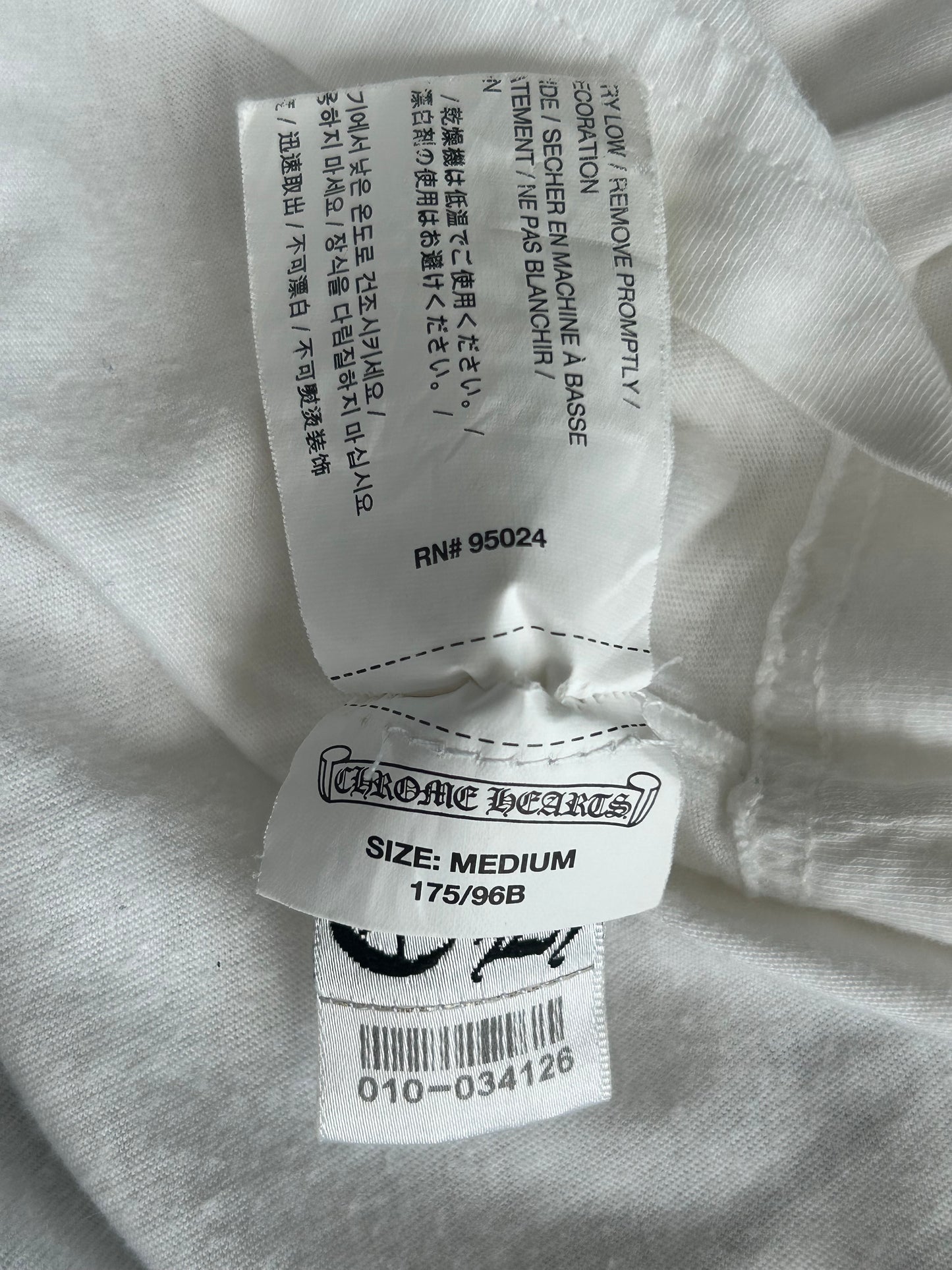 Chrome Hearts White & Black Logos T-Shirt