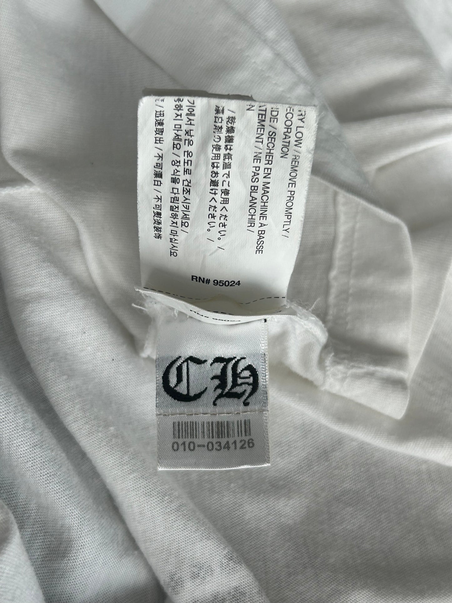 Chrome Hearts White & Black Logos T-Shirt