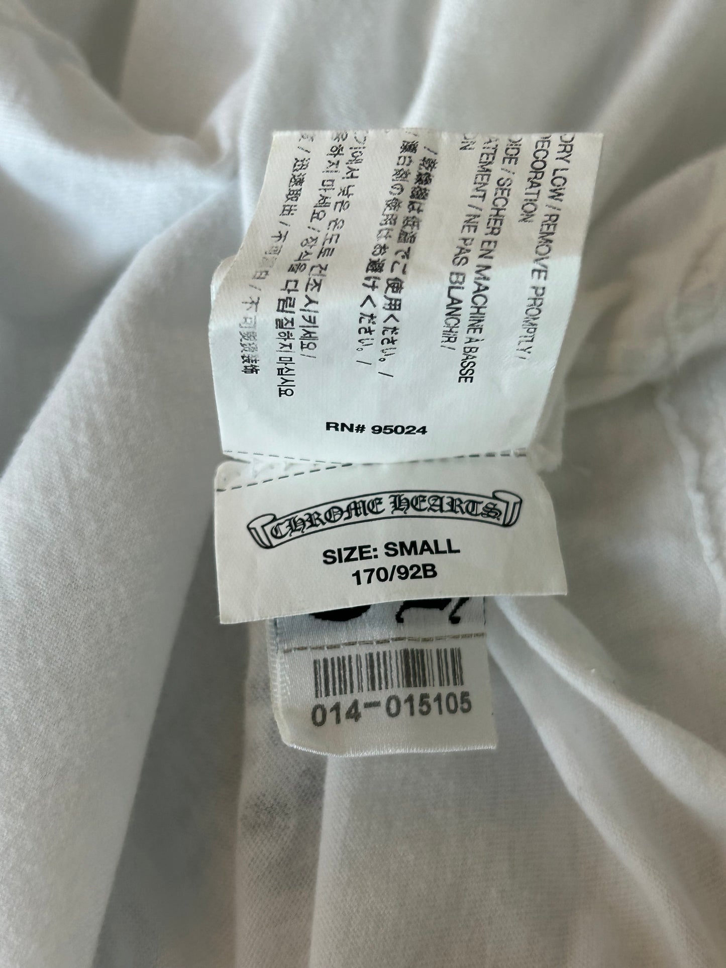 Chrome Hearts White & Black Cross T-Shirt