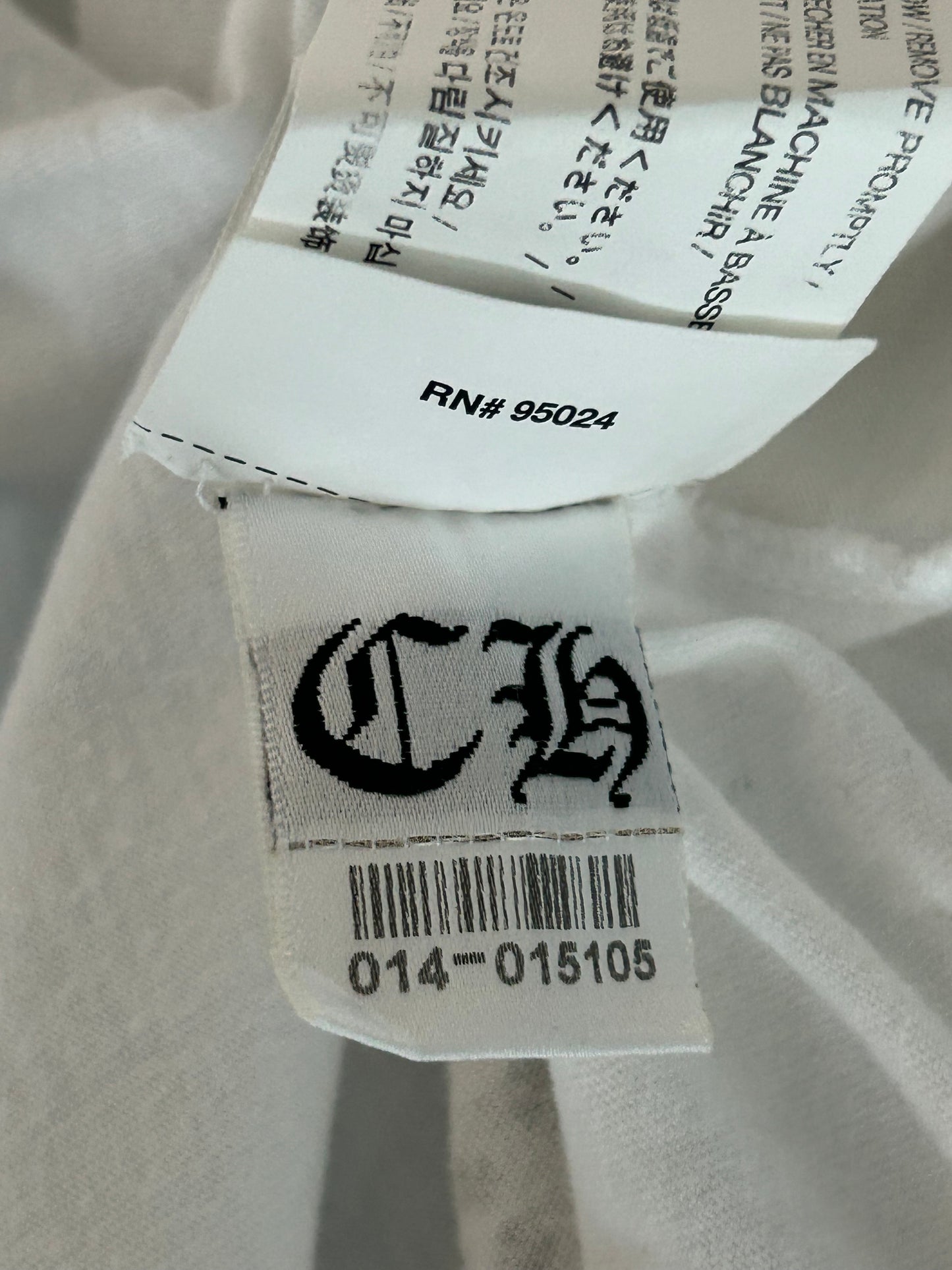 Chrome Hearts White & Black Cross T-Shirt