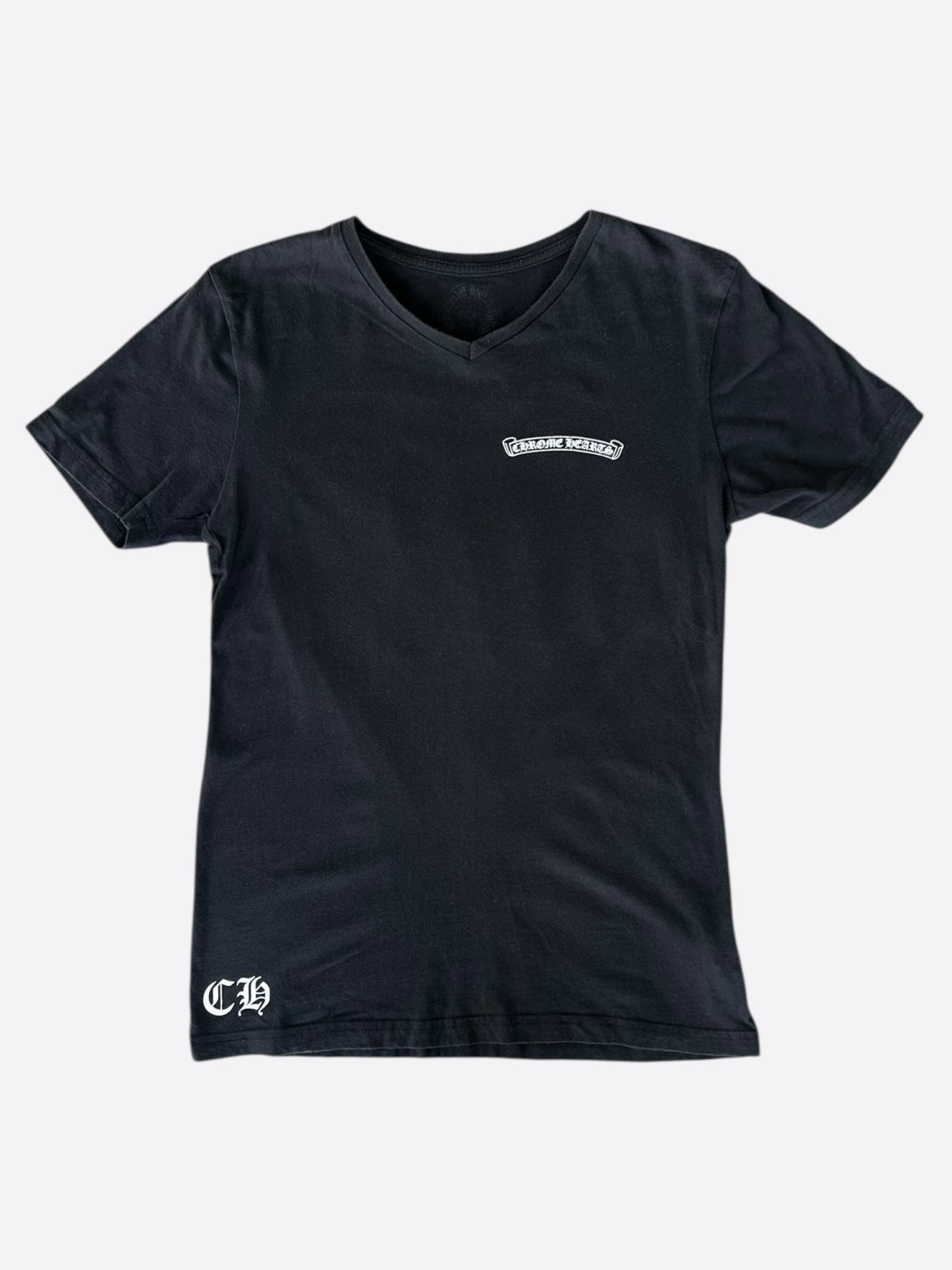 Chrome Hearts Black & White Cross Logo T-Shirt