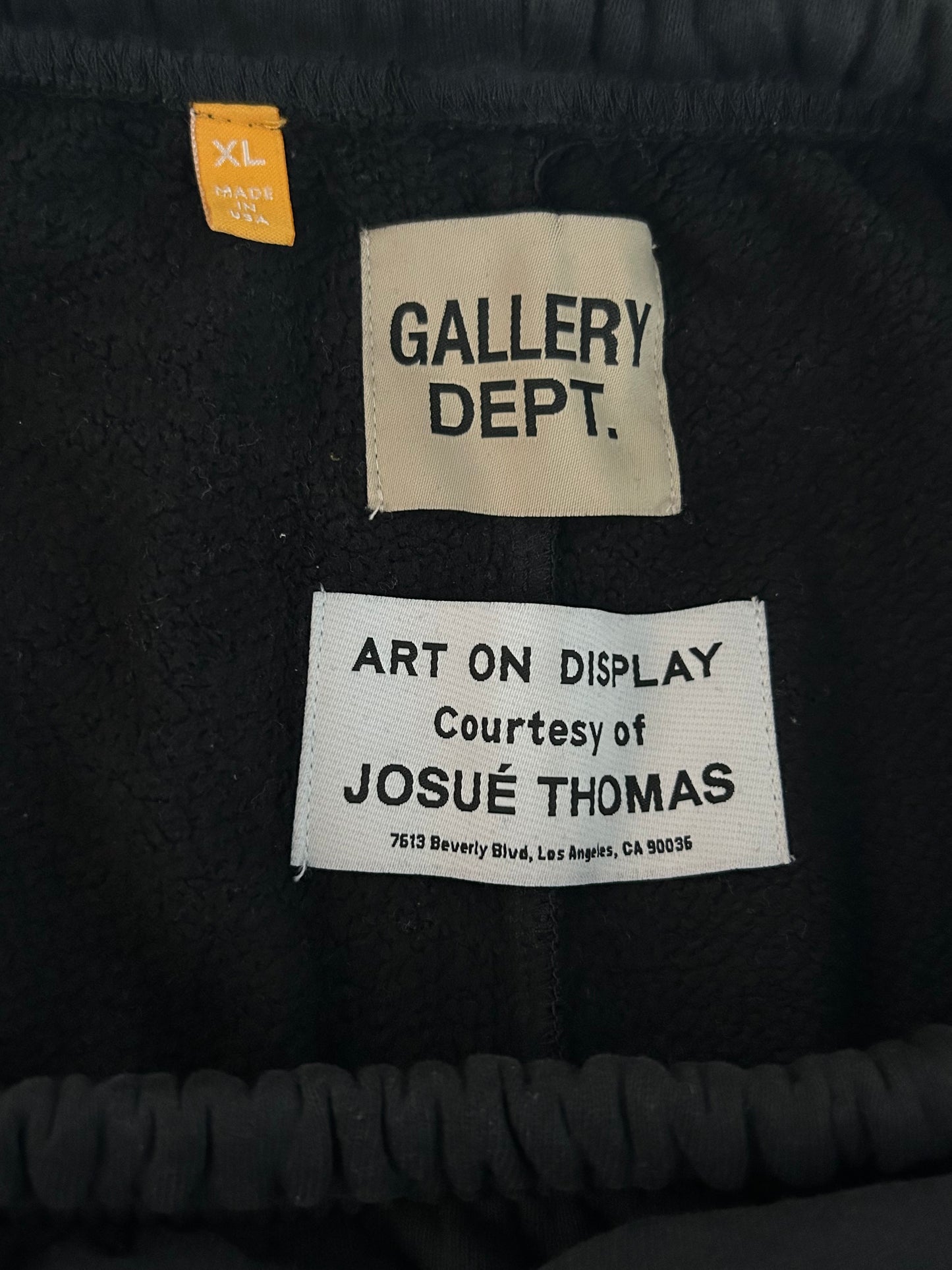 Gallery Dept Black & White Logo Sweatpants