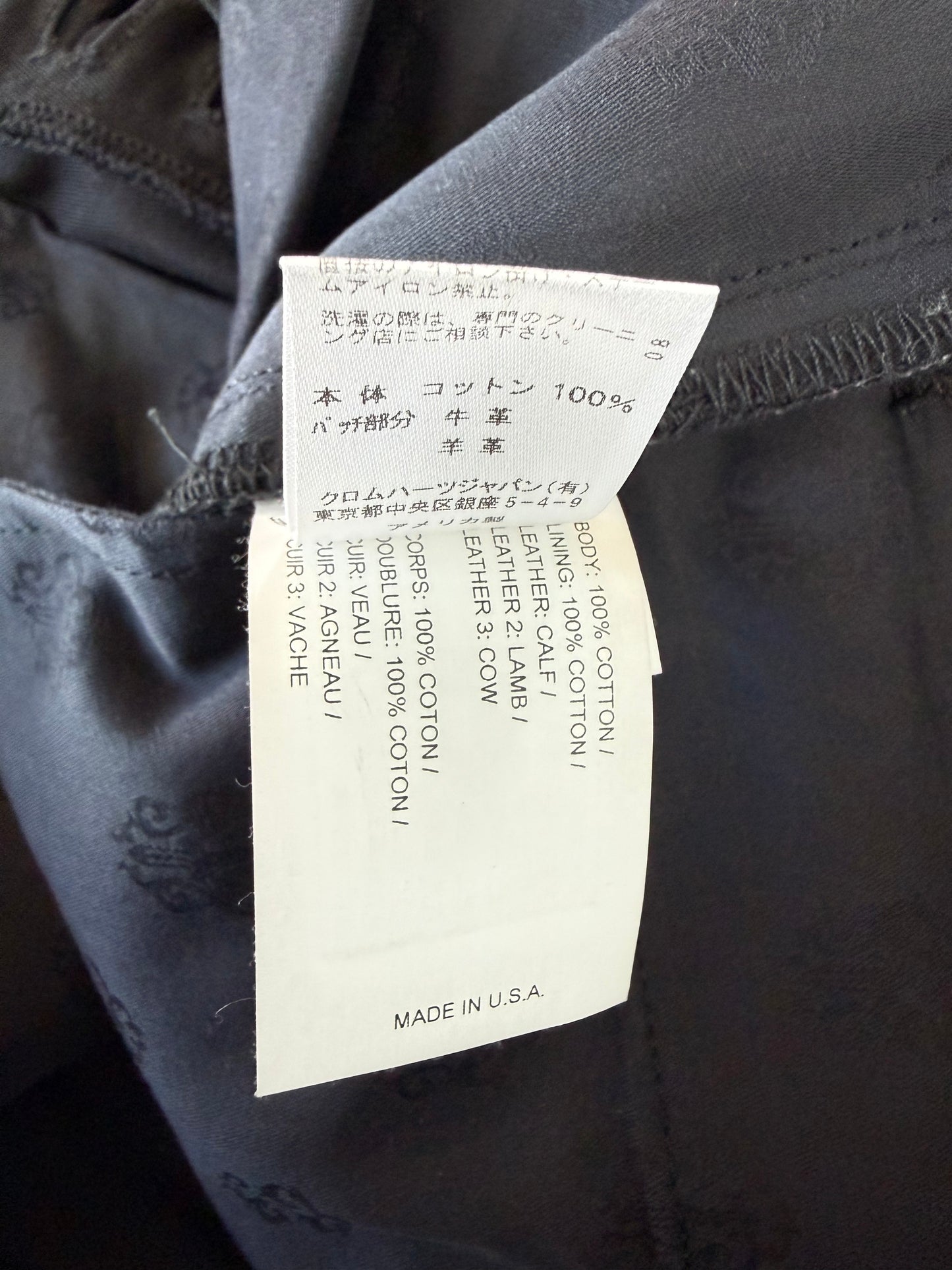 Chrome Hearts Black Camouflage Cross Patch Chino Pants