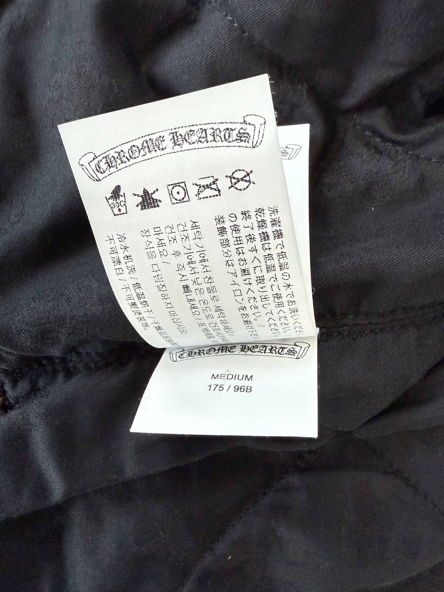 Chrome Hearts Yellow & Red Padded Flannel Jacket