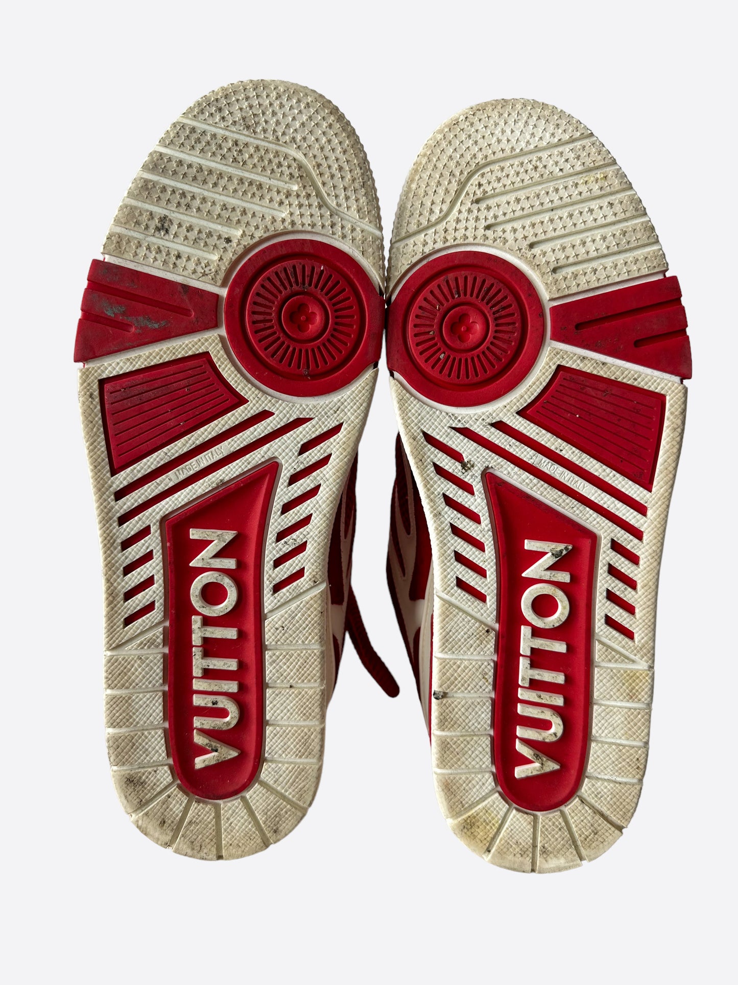 Louis Vuitton Red & White Skate Sneaker