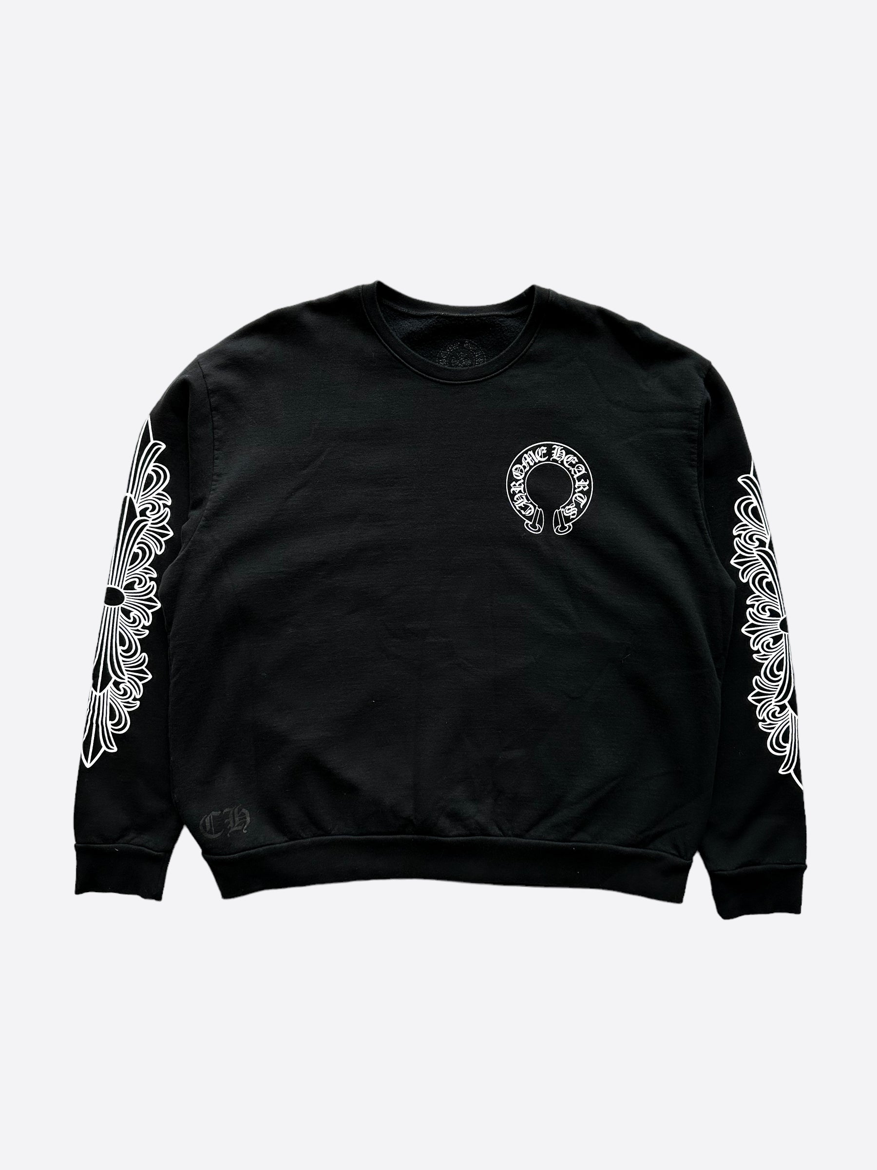 Shop CHROME HEARTS DAGGER Street Style Long Sleeves Plain Cotton