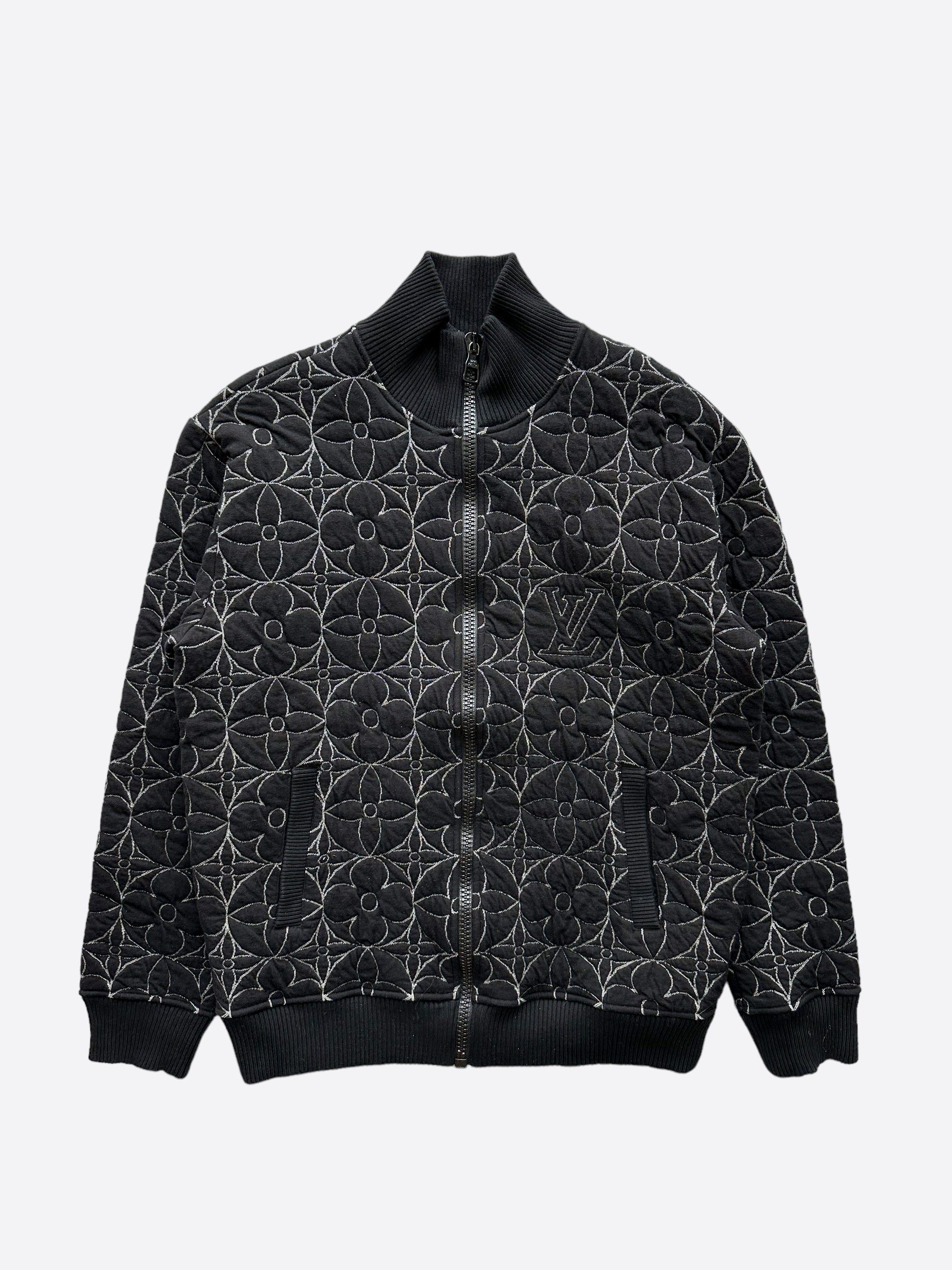 Louis Vuitton Black & White Flower Monogram Jacket – Savonches