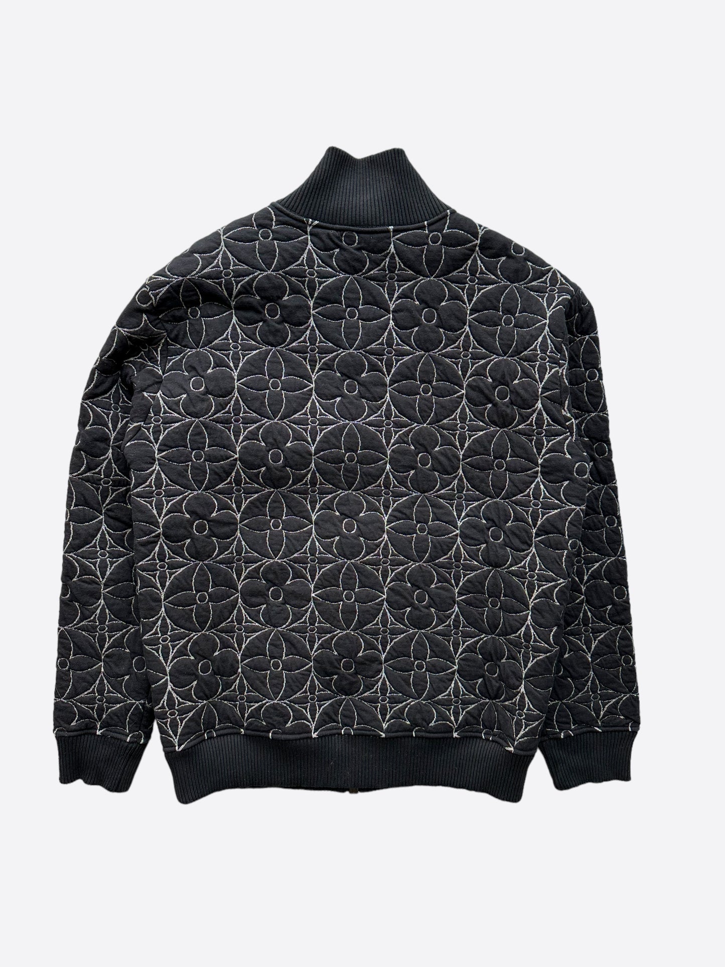 Louis Vuitton Black Flower Monogram Bomber