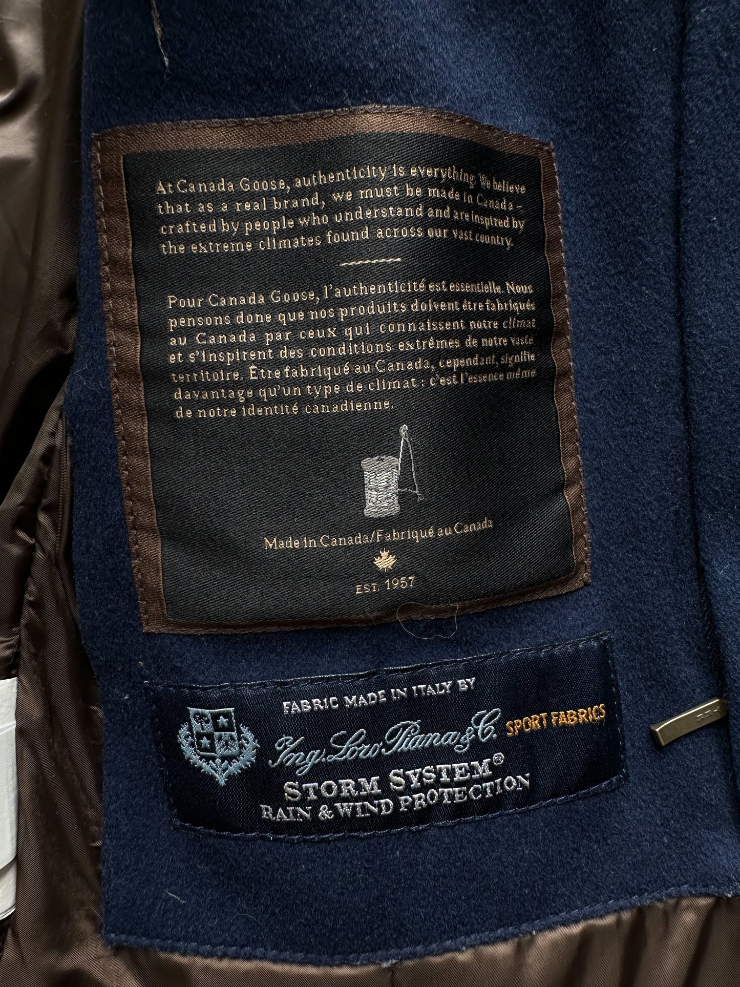 Canada Goose Loro Piana Navy Siena Women's Jacket