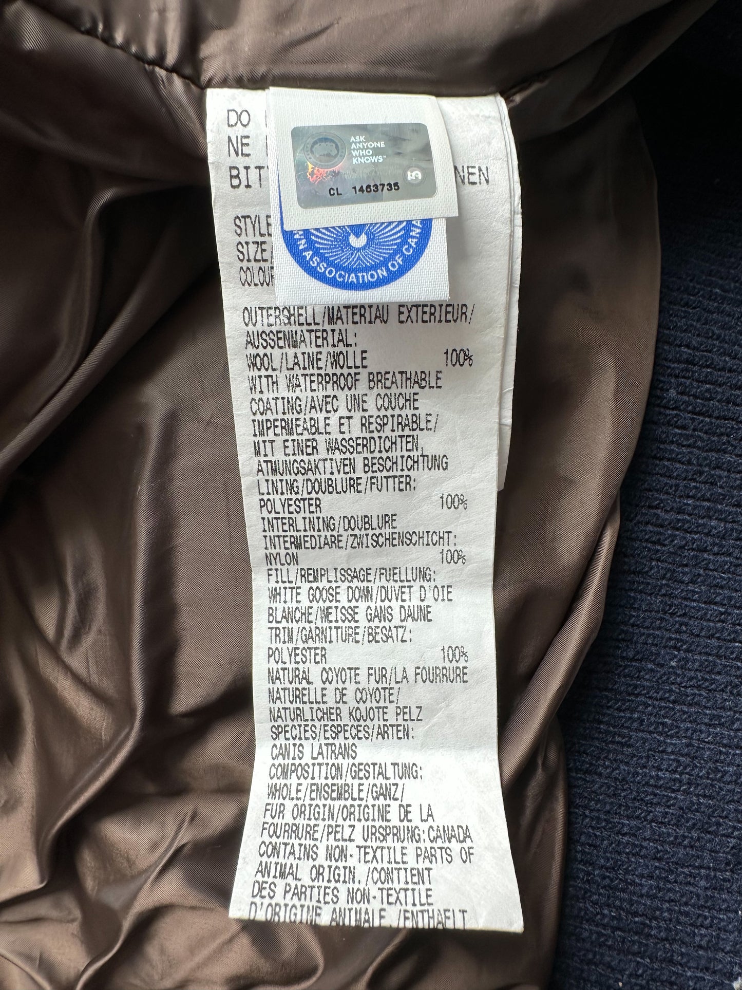 Canada Goose Loro Piana Navy Siena Women's Jacket