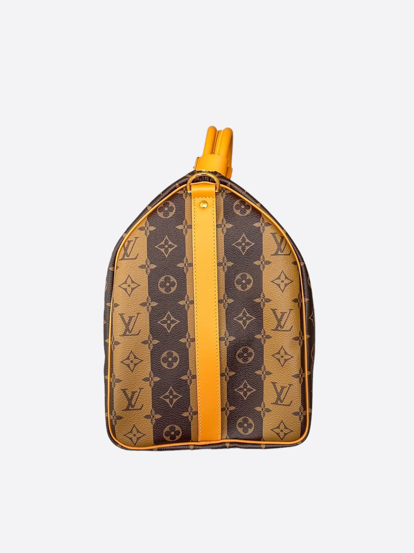 Louis Vuitton Nigo Brown Striped Monogram Keepall 50