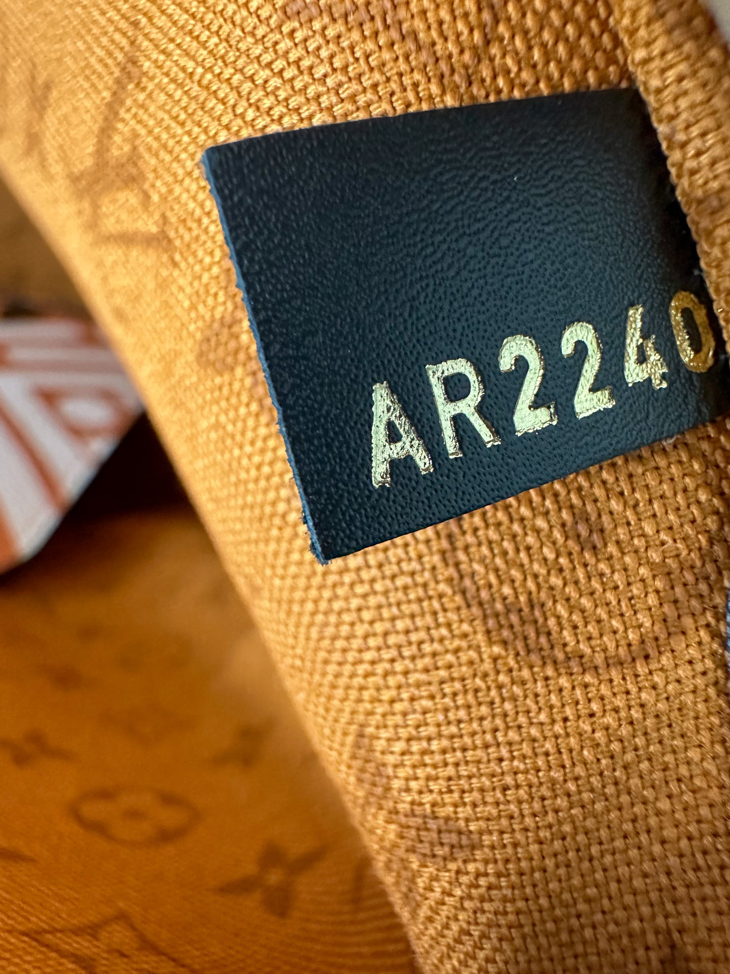 Louis Vuitton Giant Orange Crafty Monogram Neverful MM